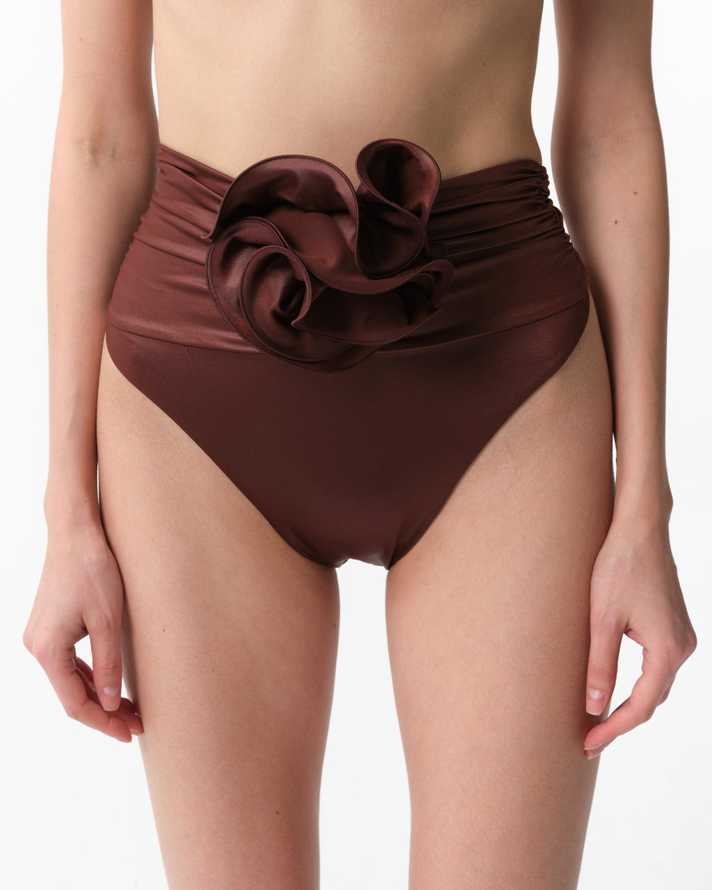Flower Appliqué Swim Briefs