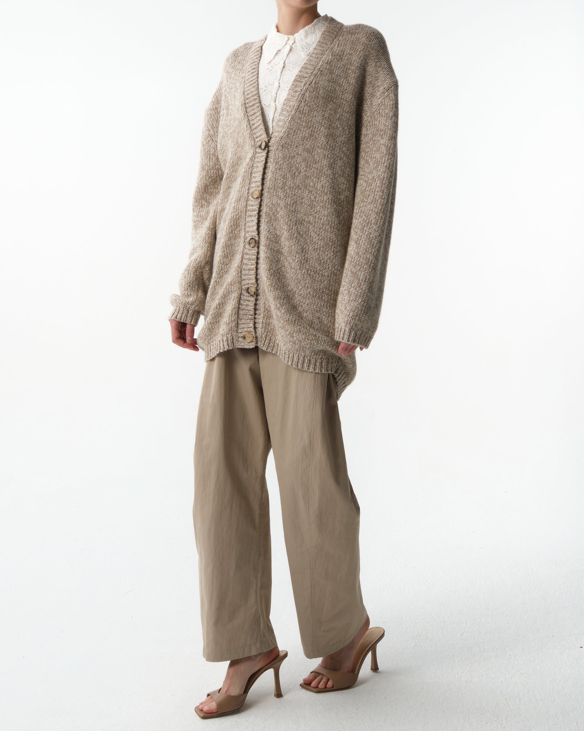 Oversized Marled Cardigan