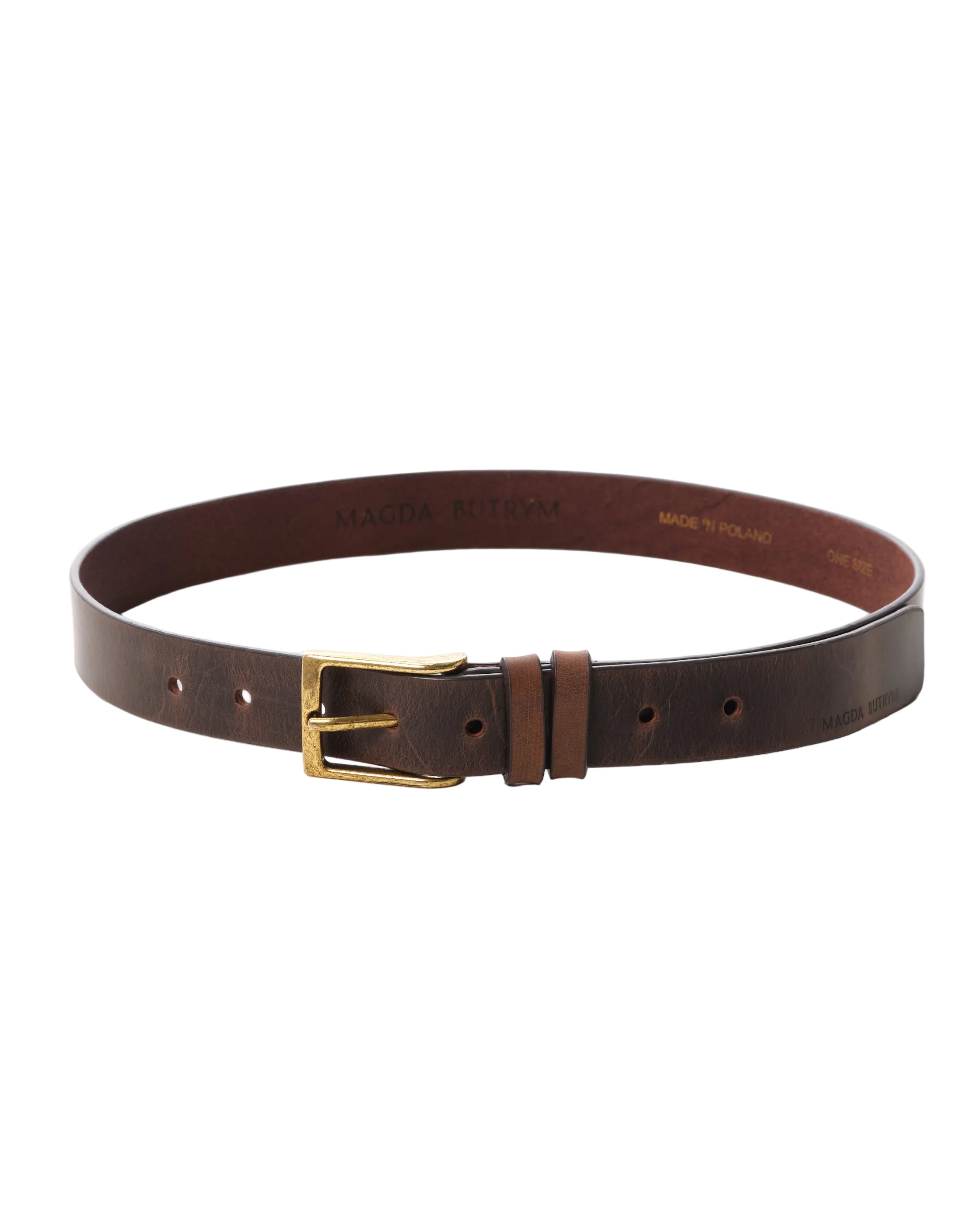 Engraved Western Leather Belt