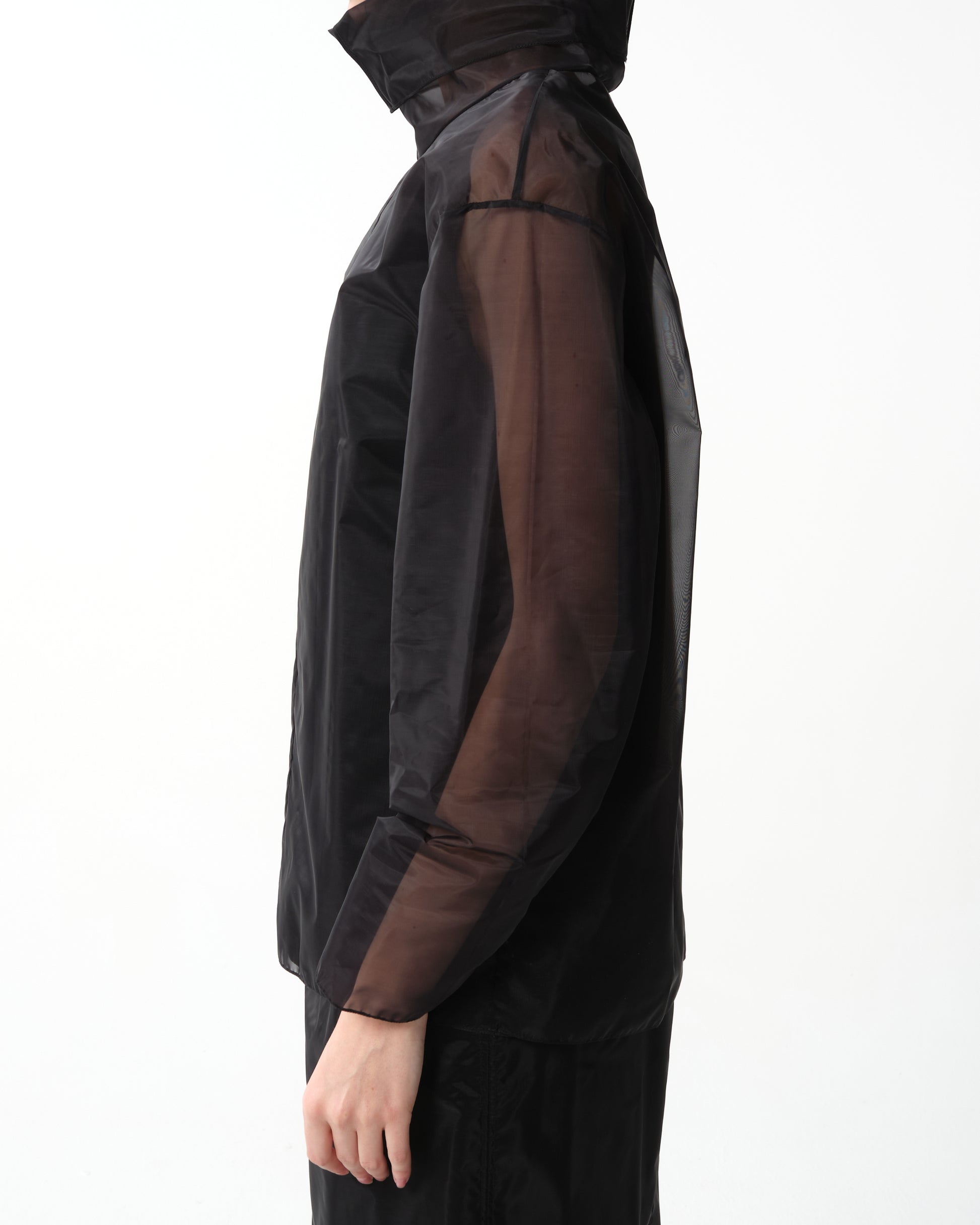 Sheer Technical Turtleneck Top