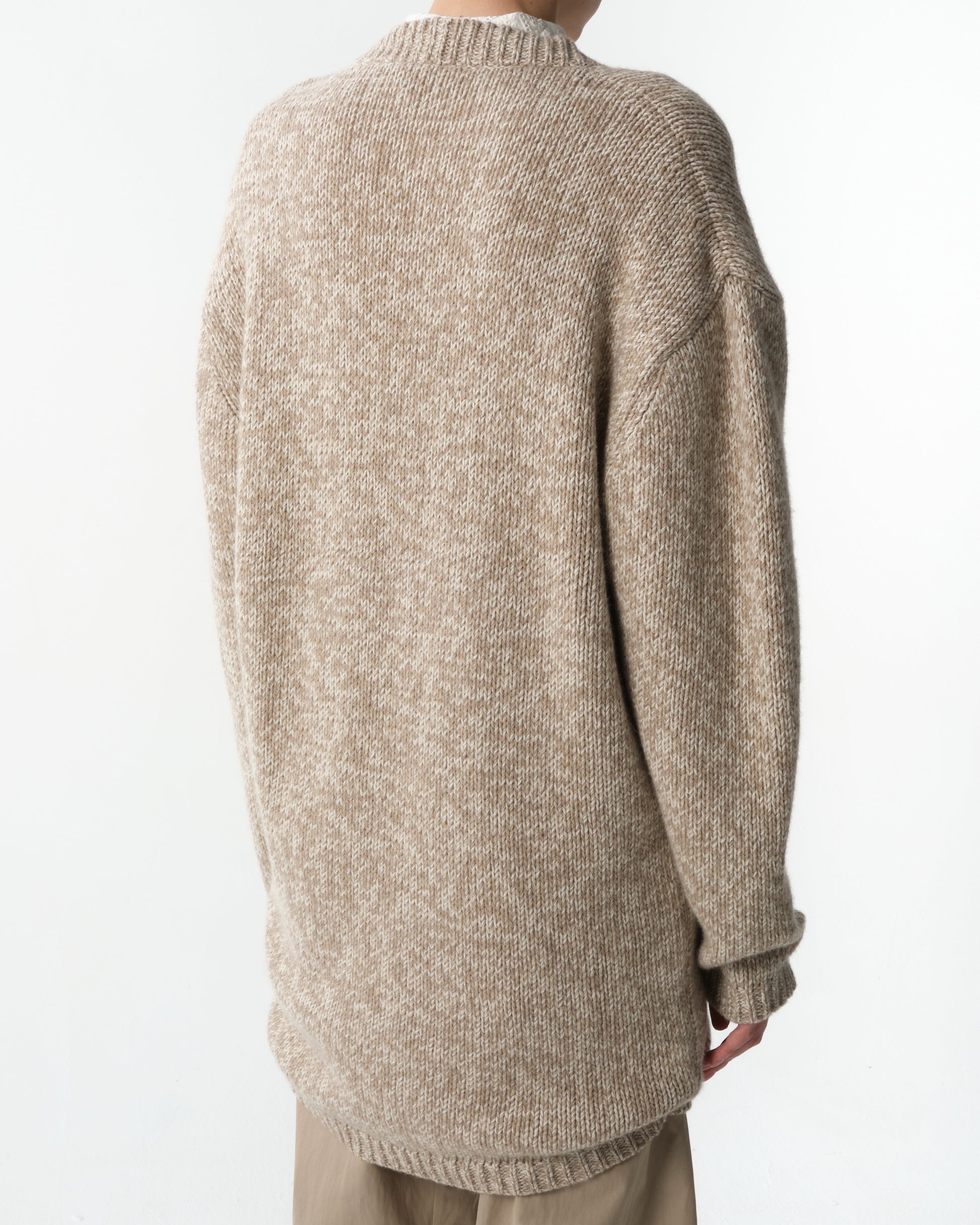 Oversized Marled Cardigan