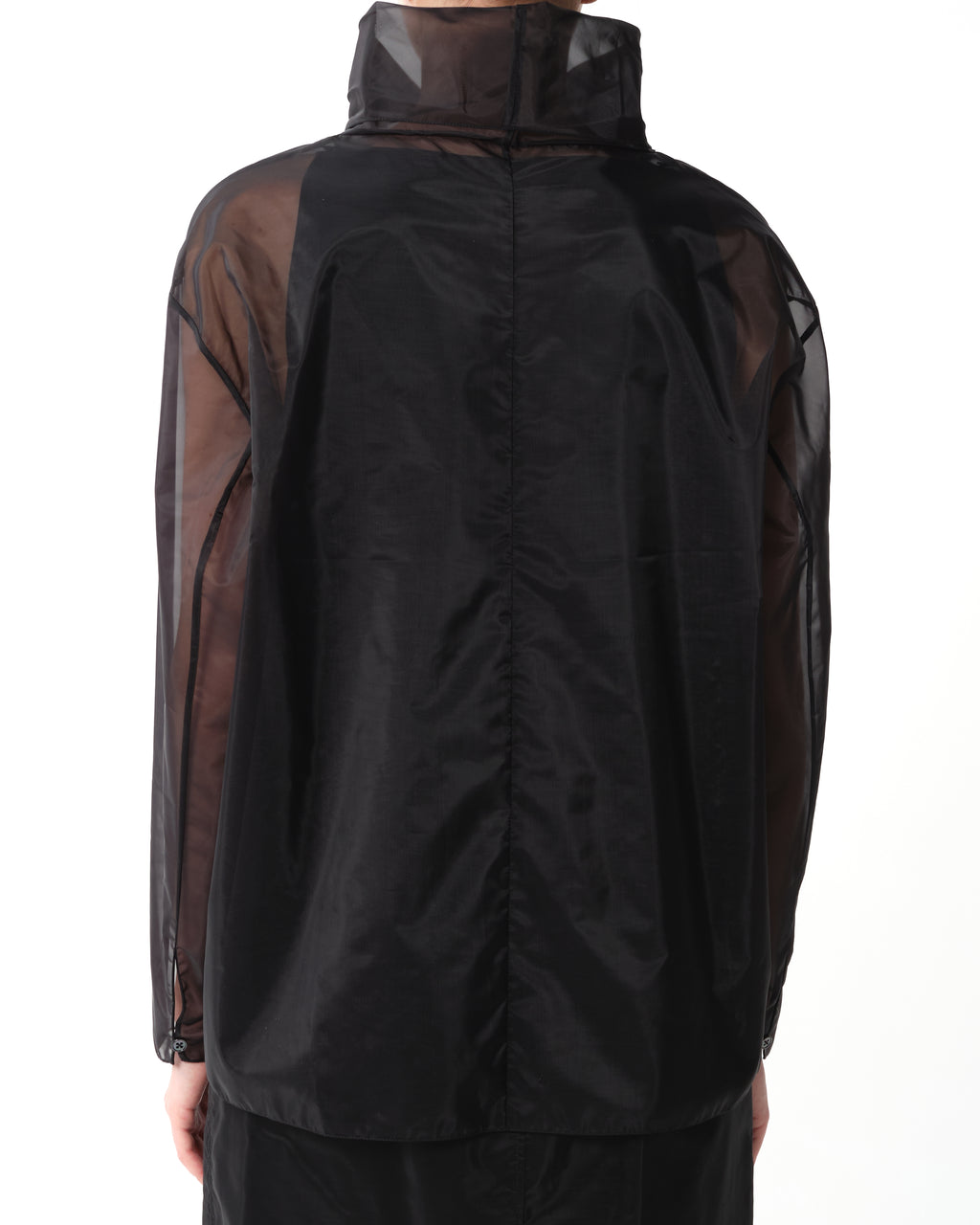 Sheer Technical Turtleneck Top