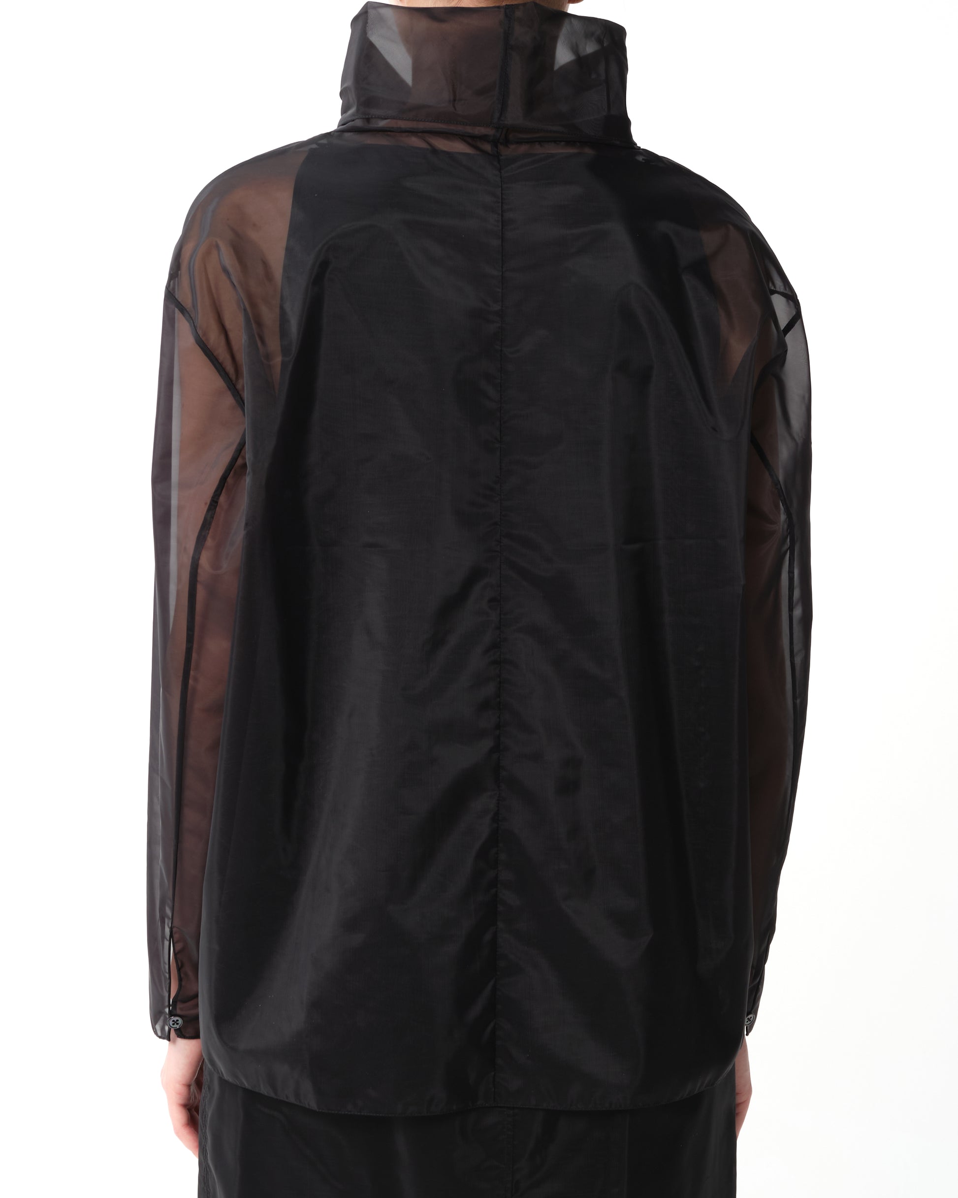 Sheer Technical Turtleneck Top