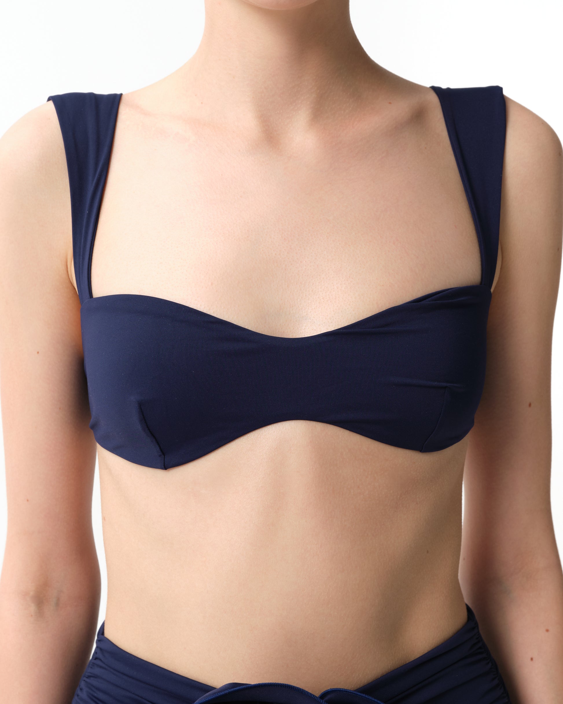 Retro Bustier Bikini Top