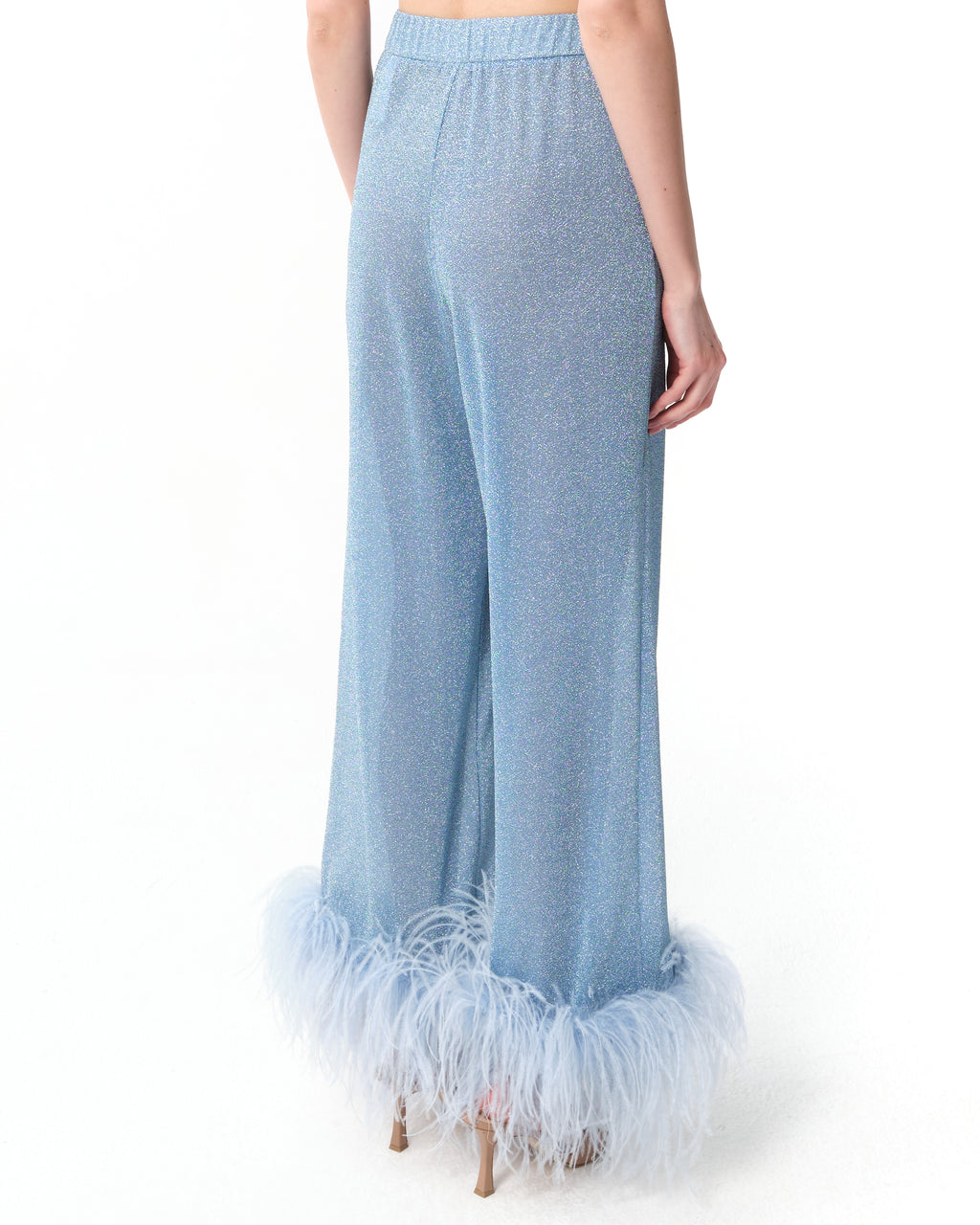 Lumière Feather-Trimmed Pants