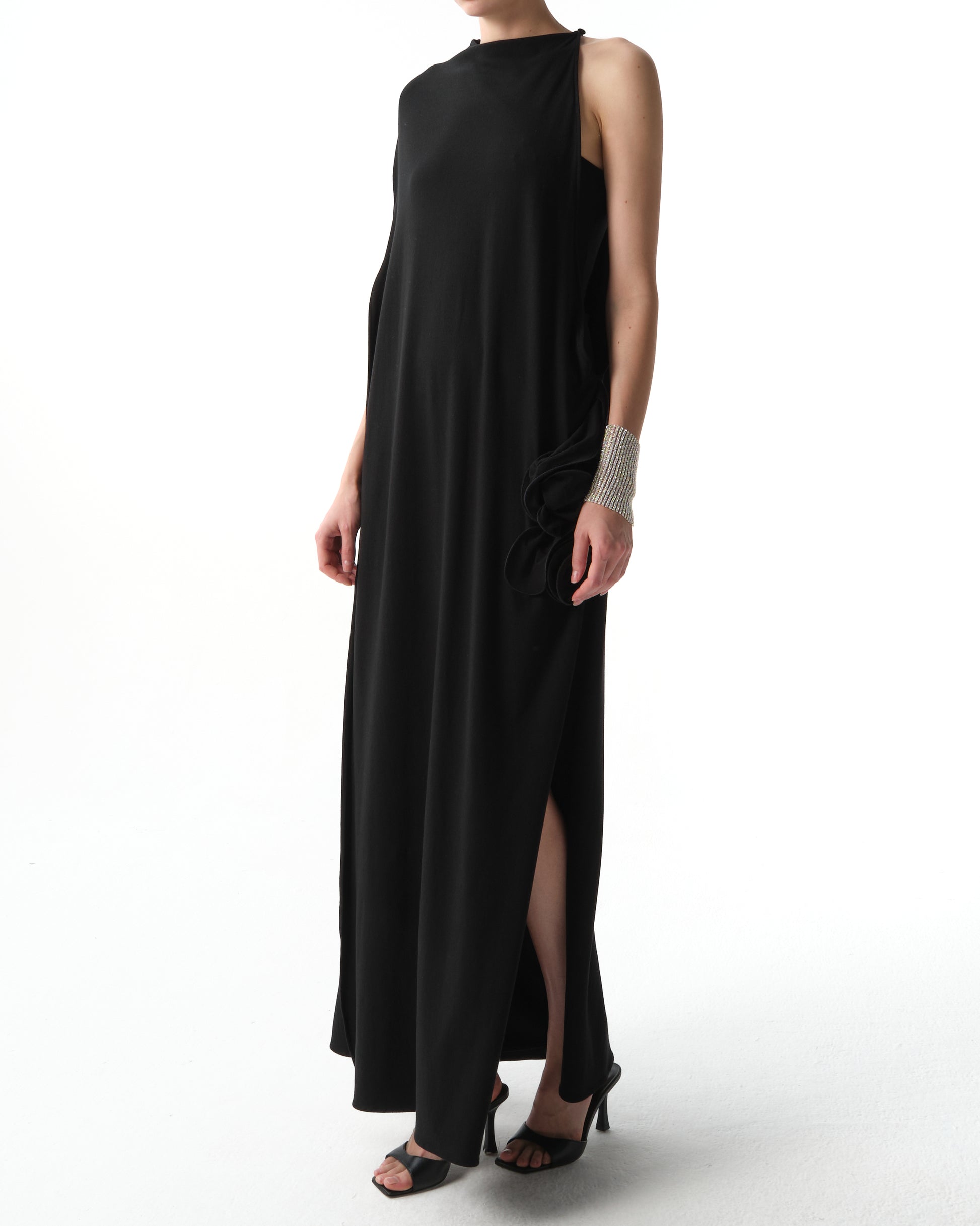 One-Shoulder Ruffle Detail Dress