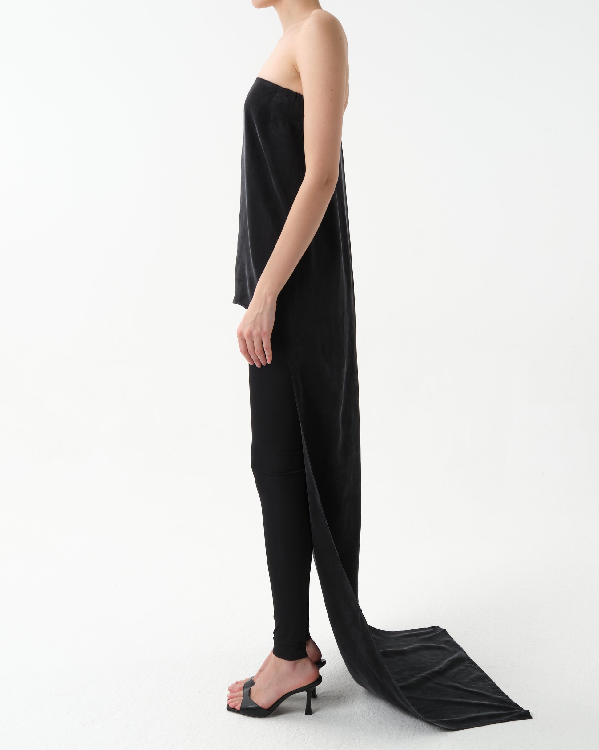 Long Train Silk Top