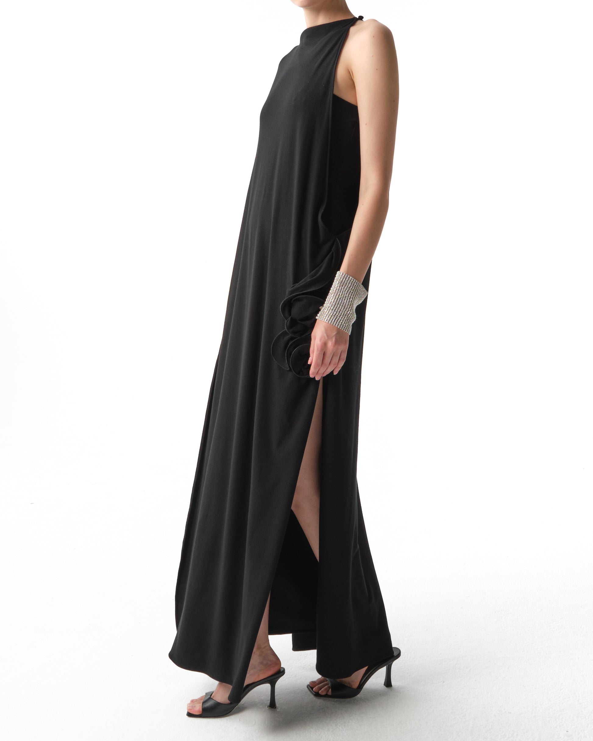 One-Shoulder Ruffle Detail Dress