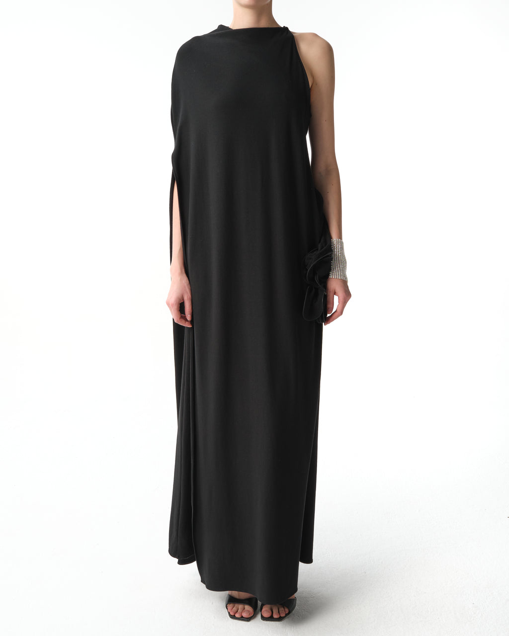 One-Shoulder Ruffle Detail Dress