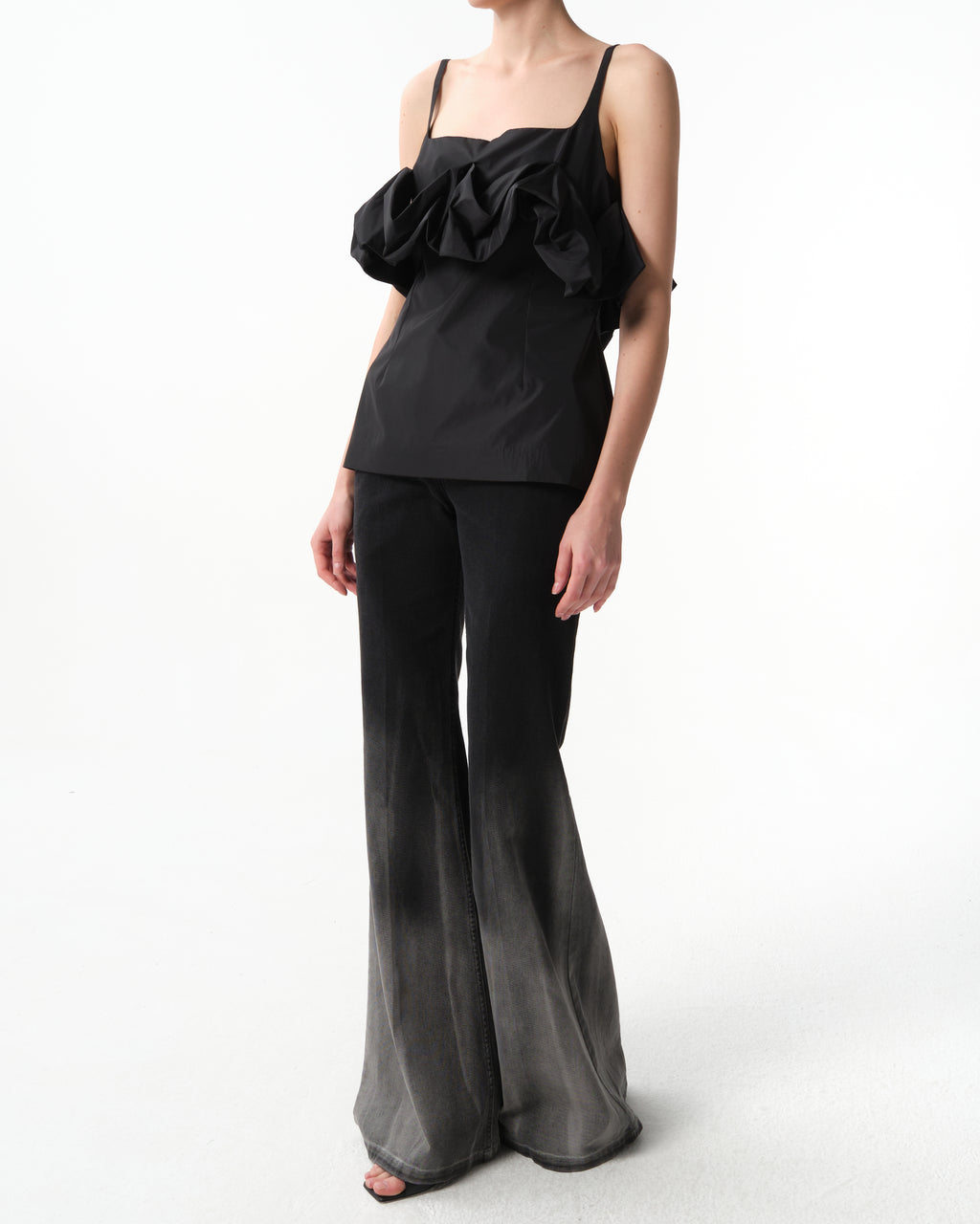 Ruffled Bustier Top