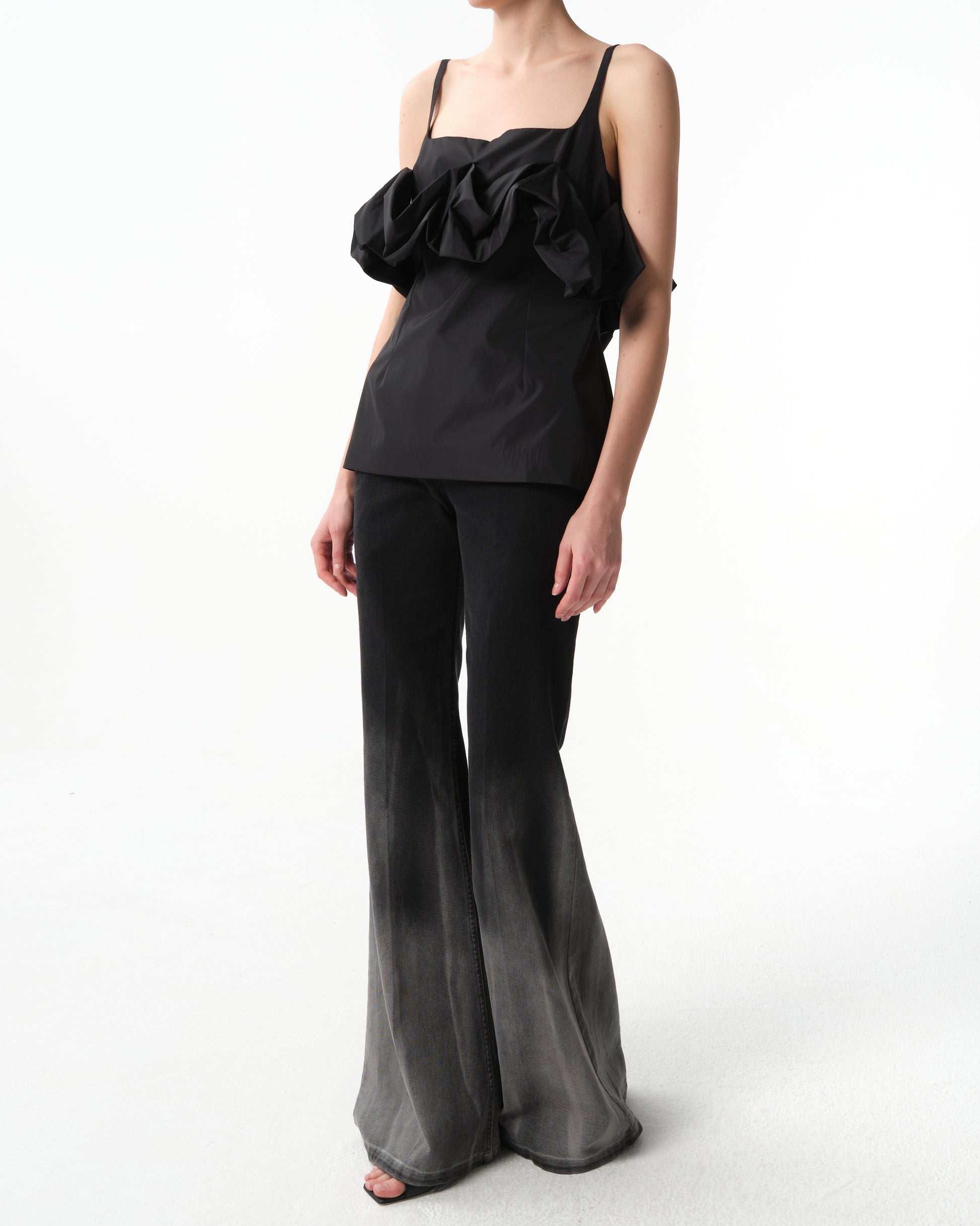 Ruffled Bustier Top