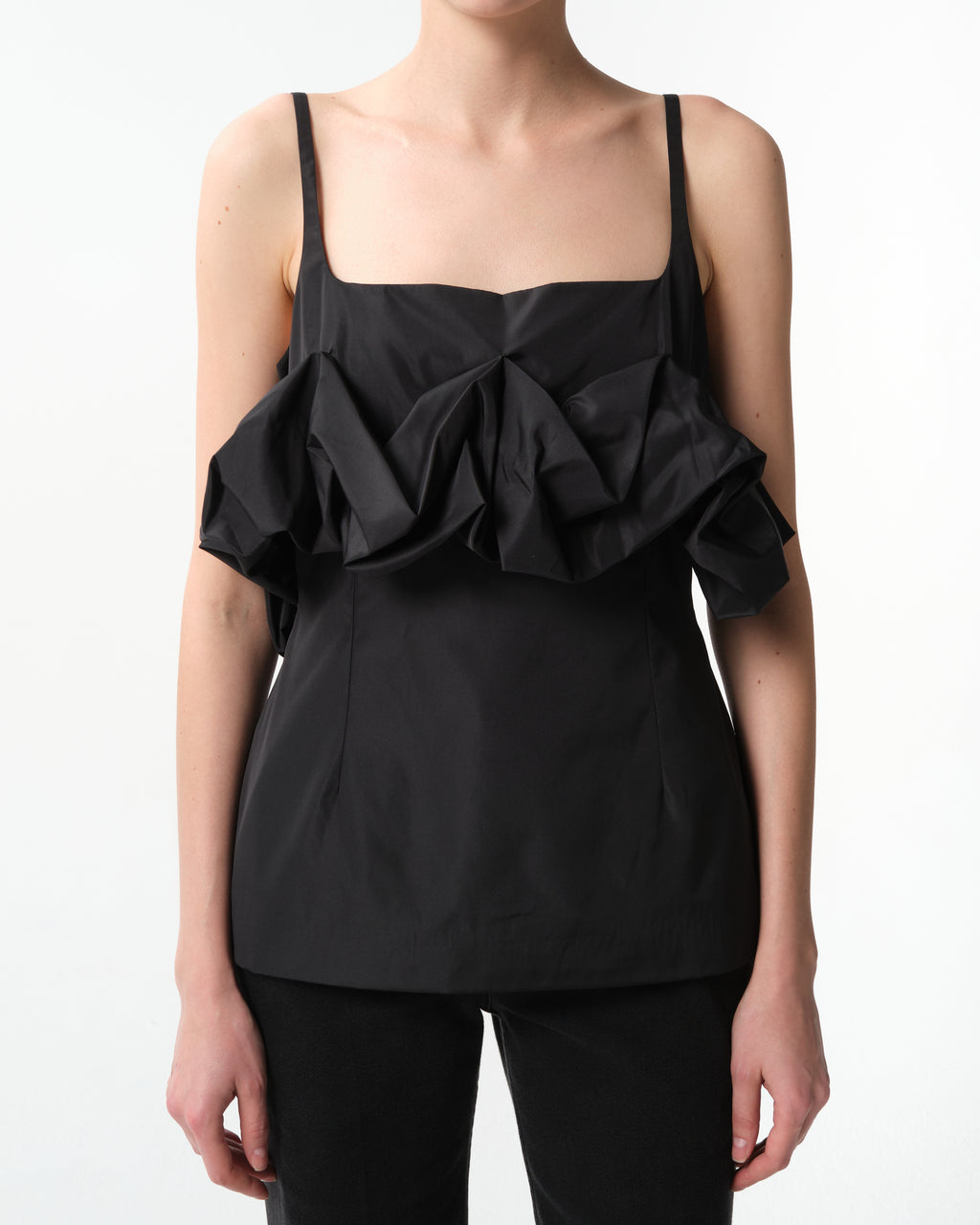 Ruffled Bustier Top