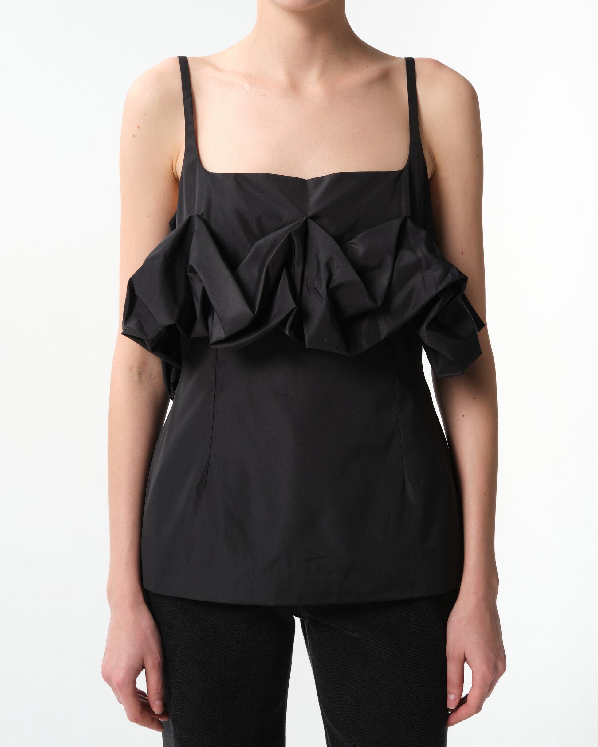 Ruffled Bustier Top