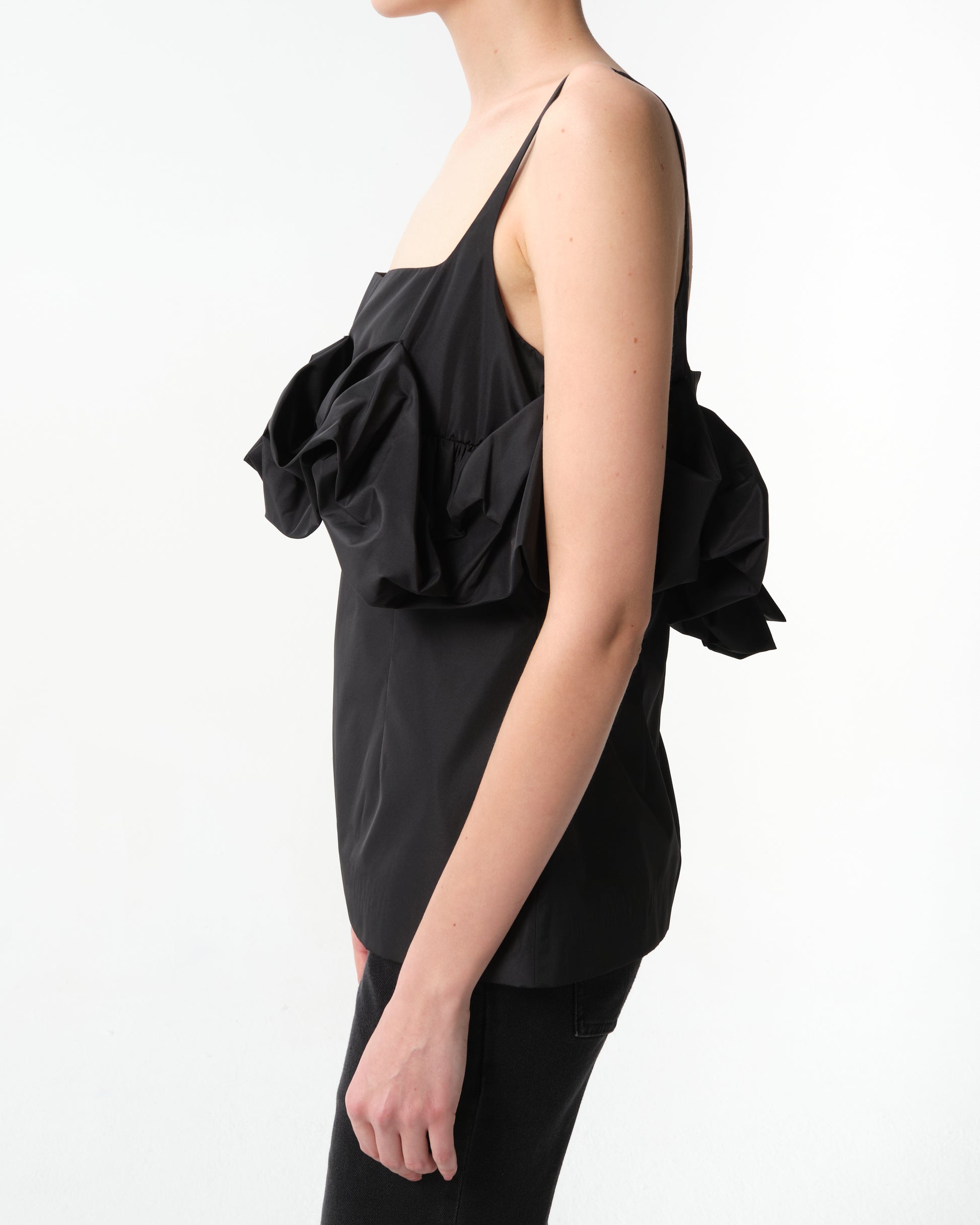 Ruffled Bustier Top