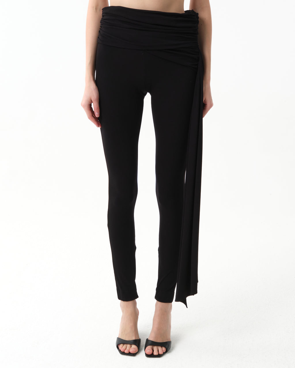 Sash-Detail Leggings