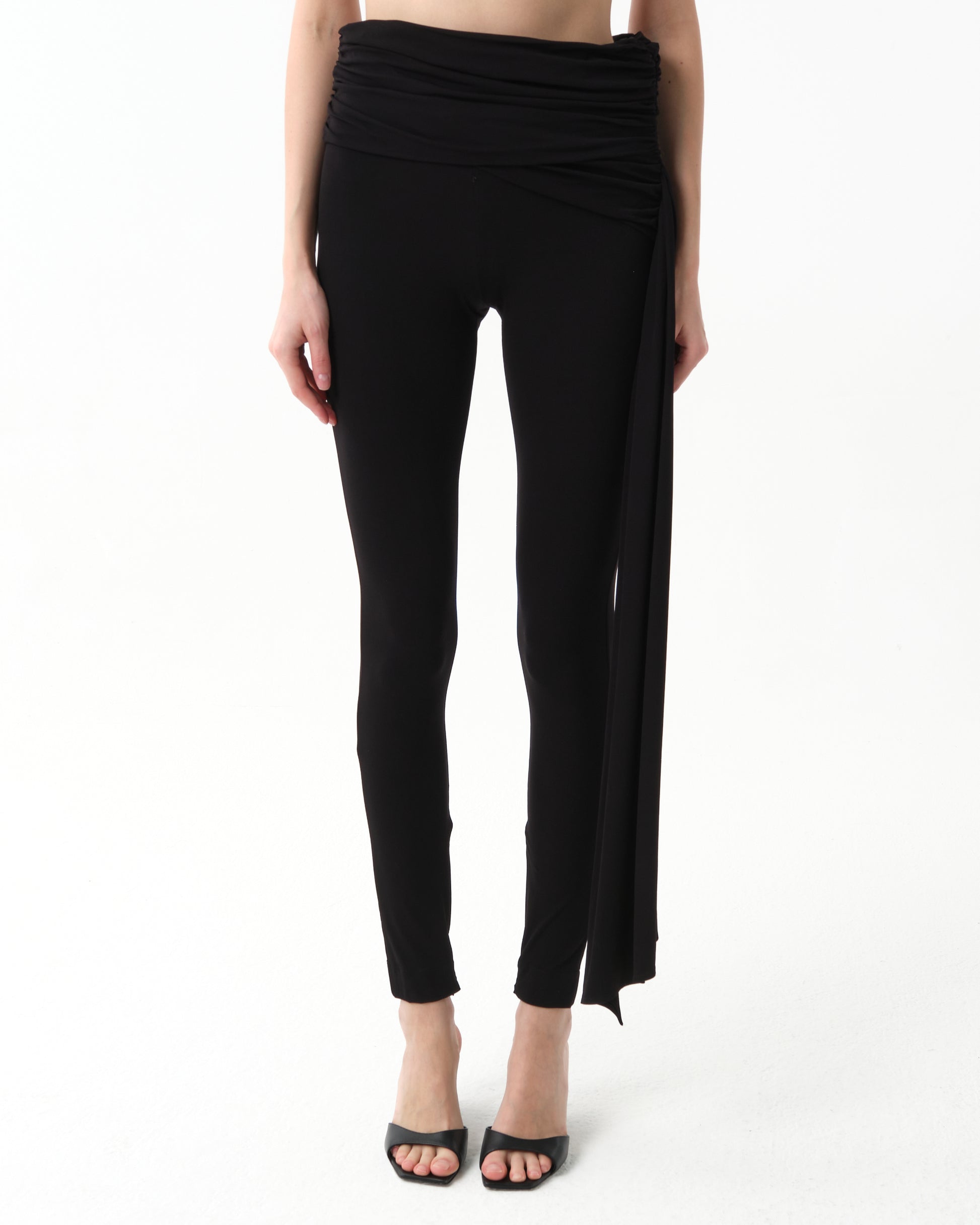 Sash-Detail Leggings