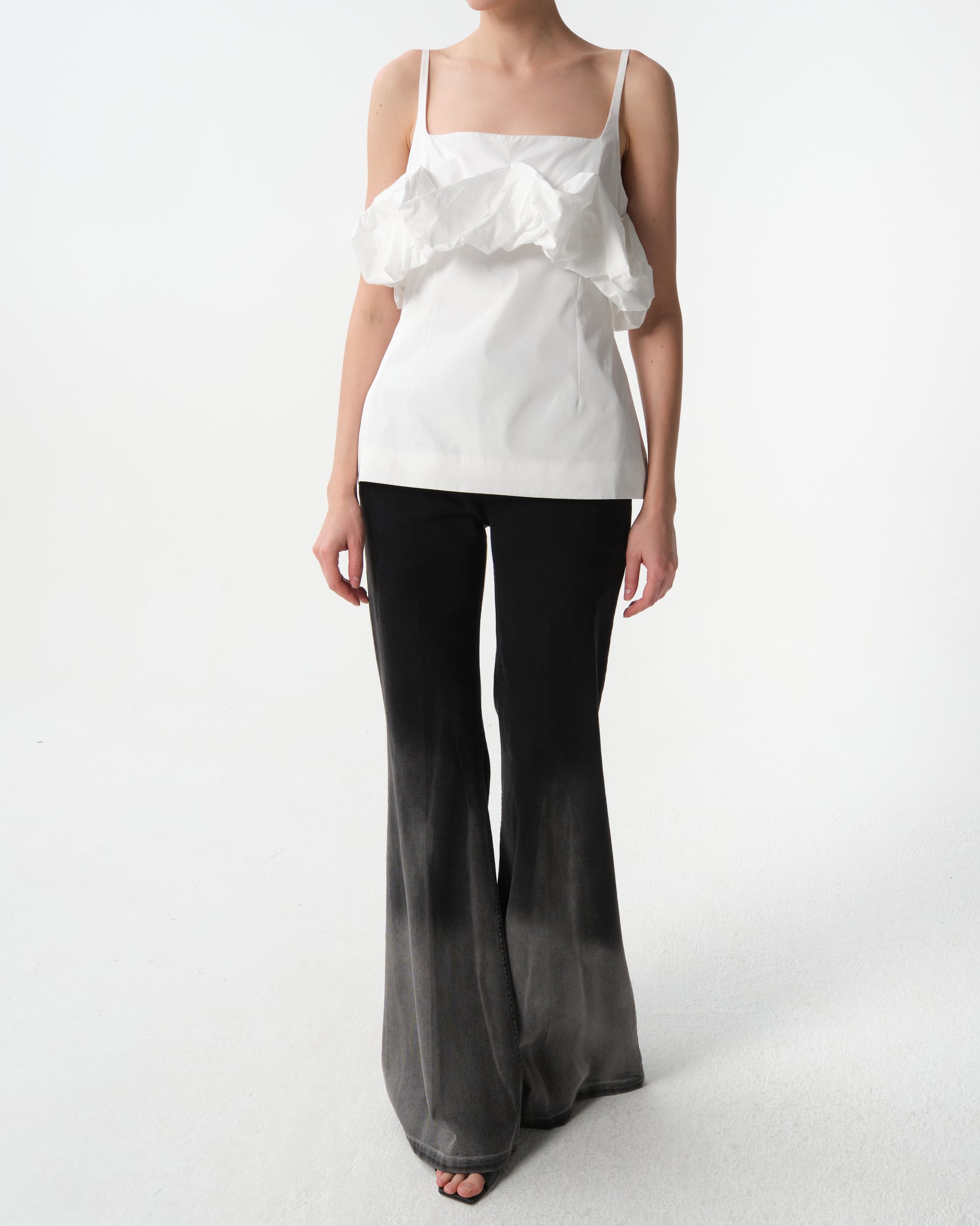 Ruffled Bustier Top