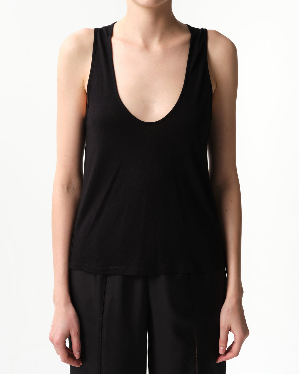 Albia Loose-Fit U-Neck Tank Top