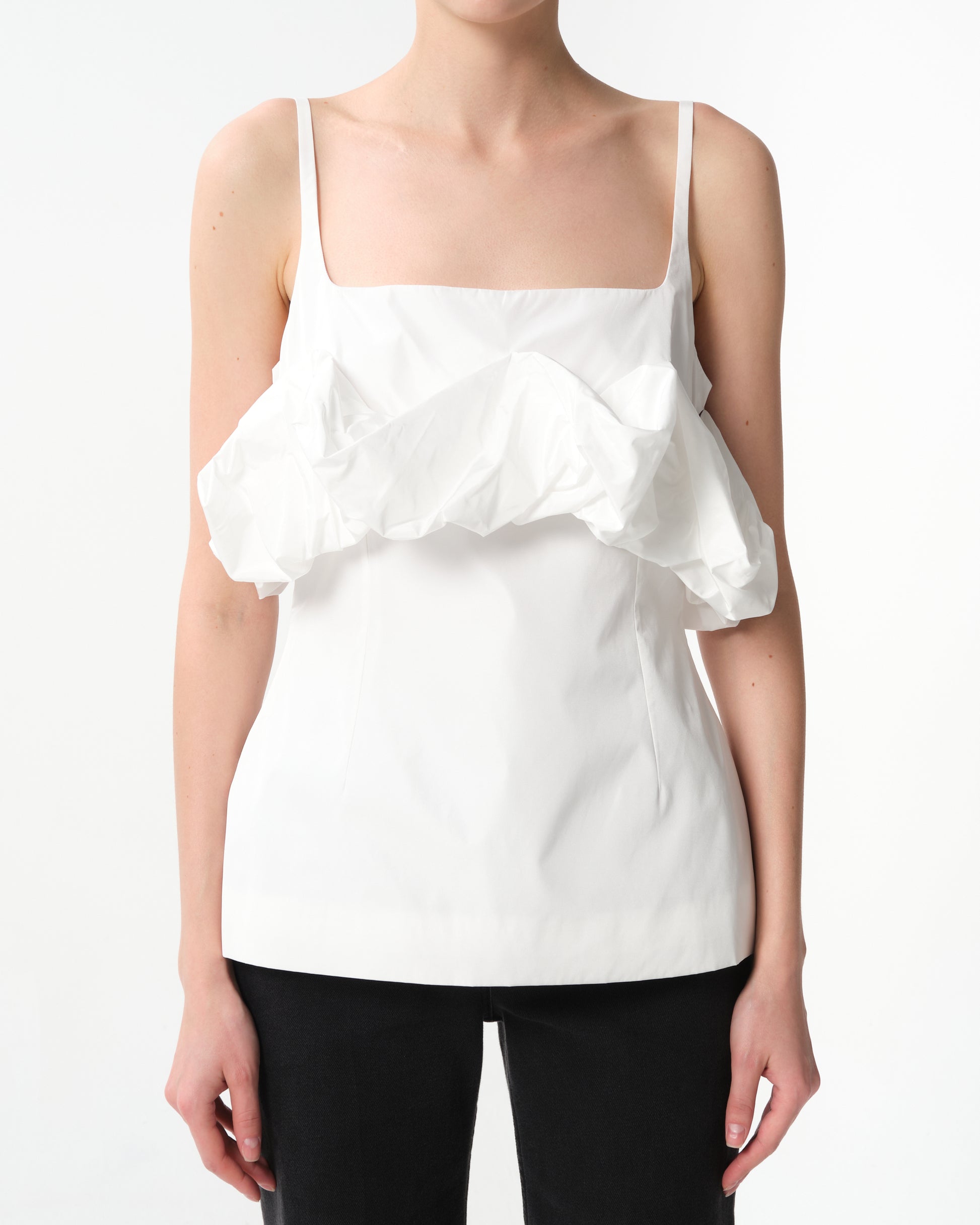 Ruffled Bustier Top