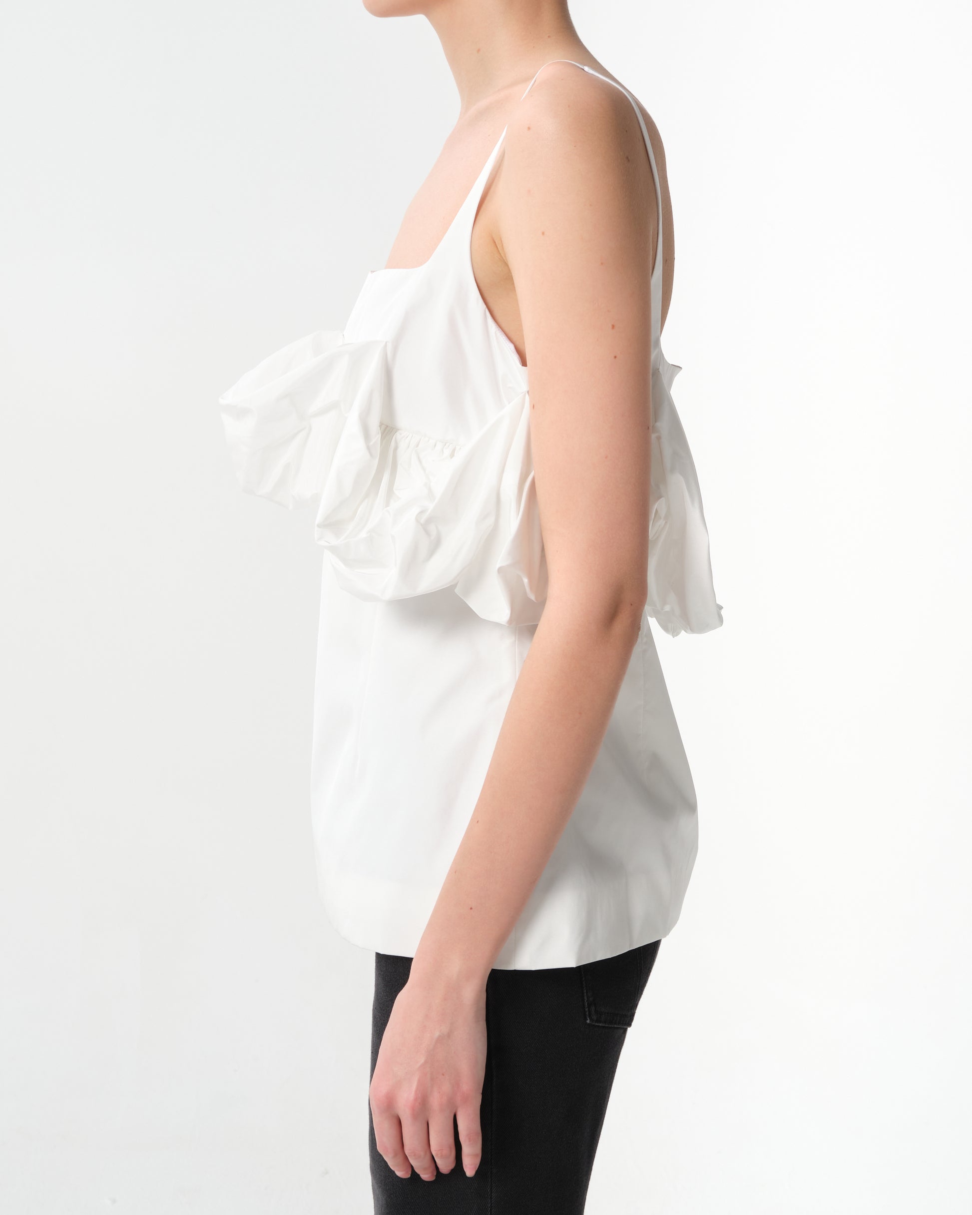 Ruffled Bustier Top