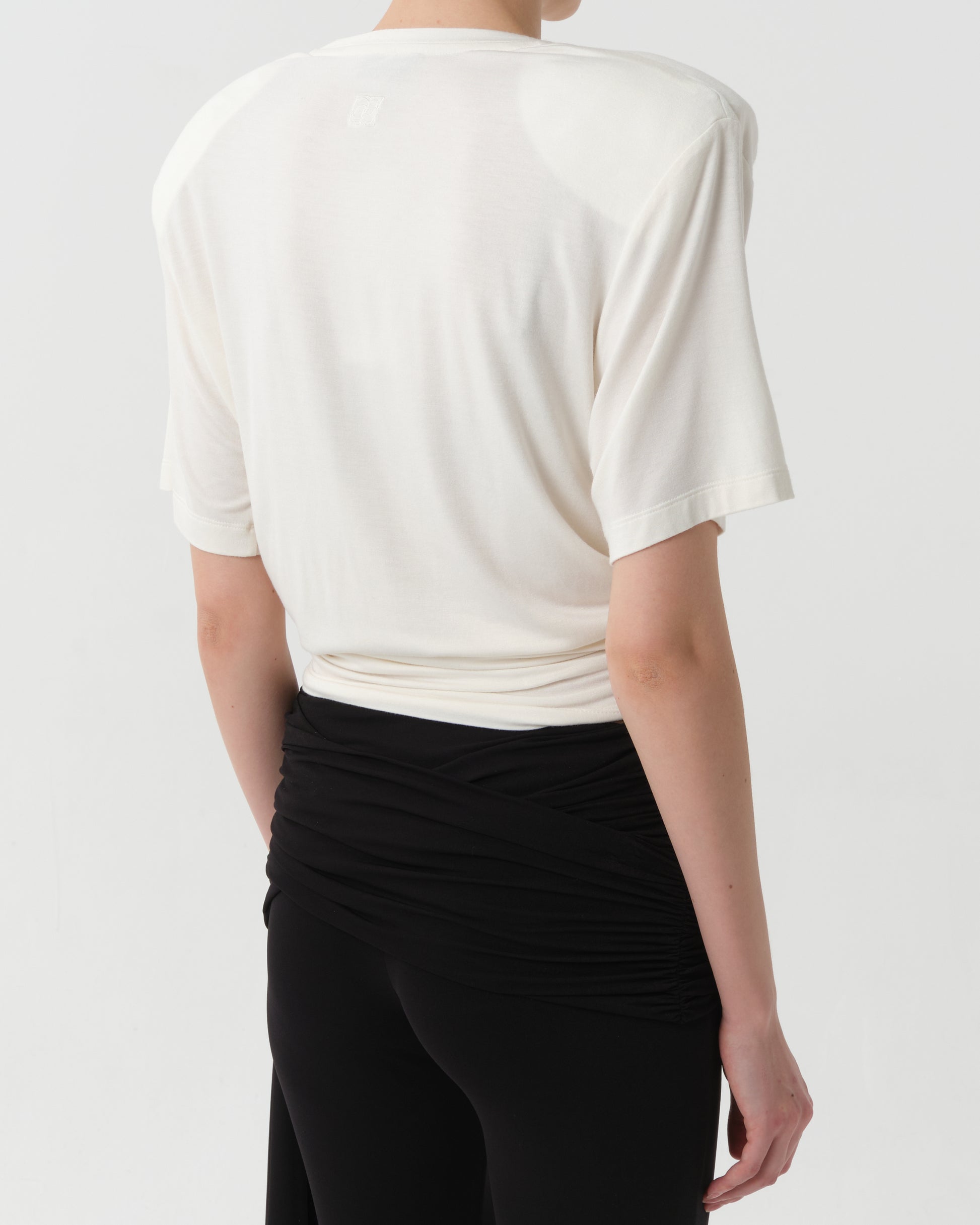 Knotted Ribbed T-Shirt