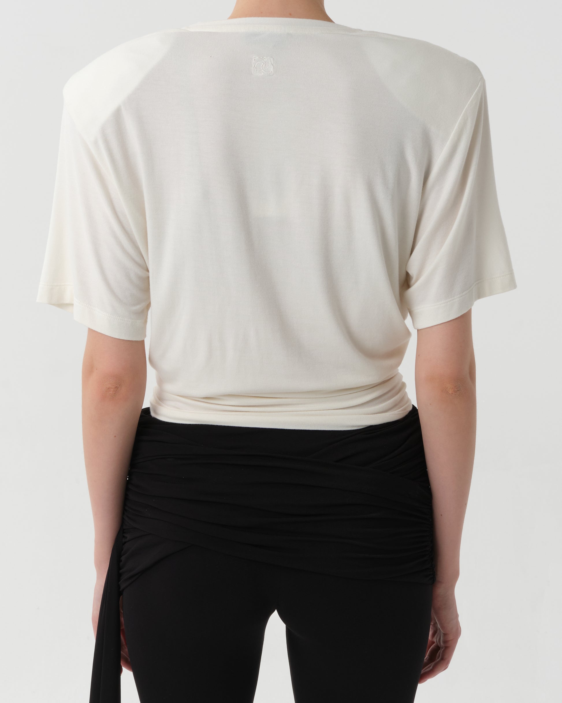 Knotted Ribbed T-Shirt