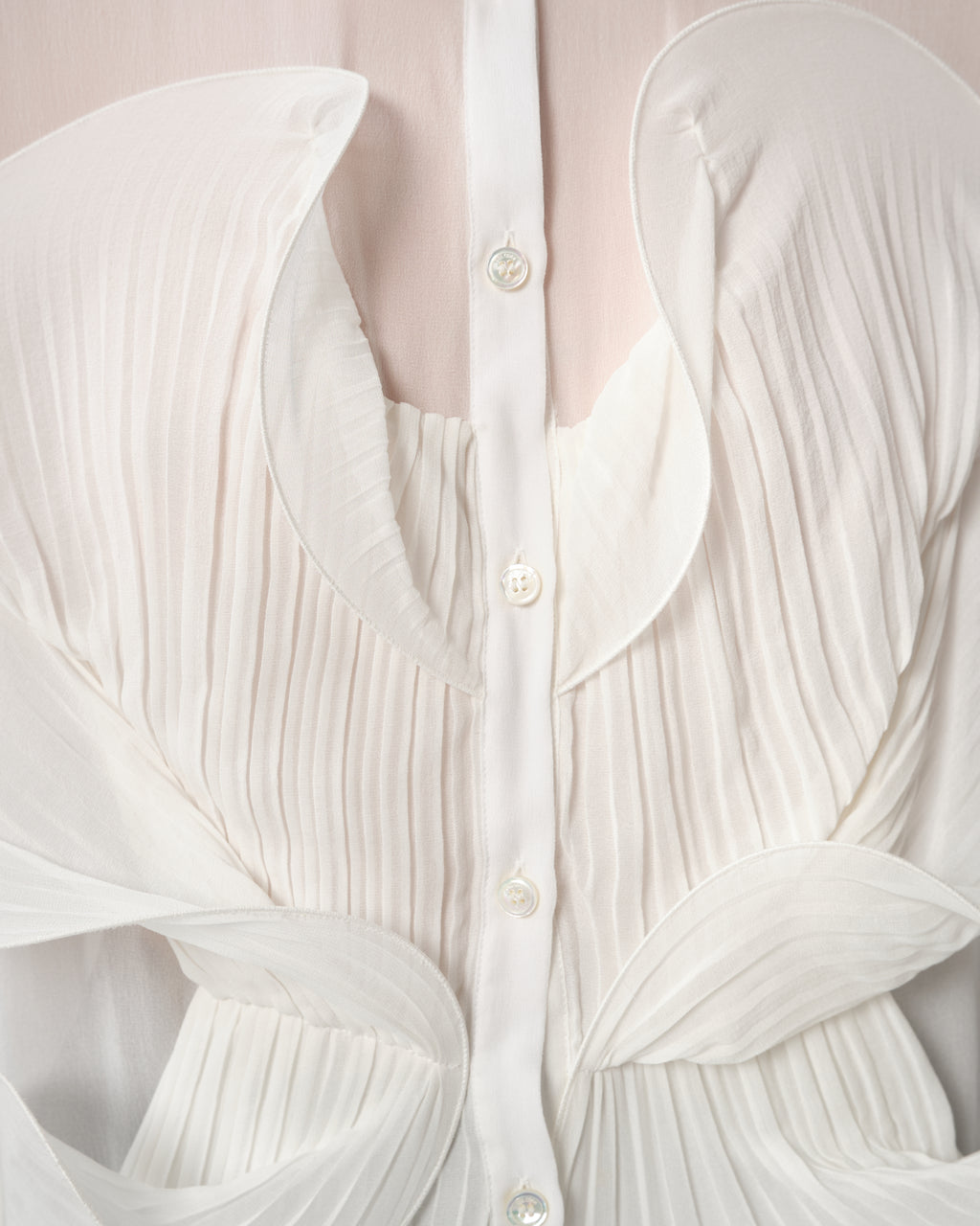 Ruffled Silk Shirt
