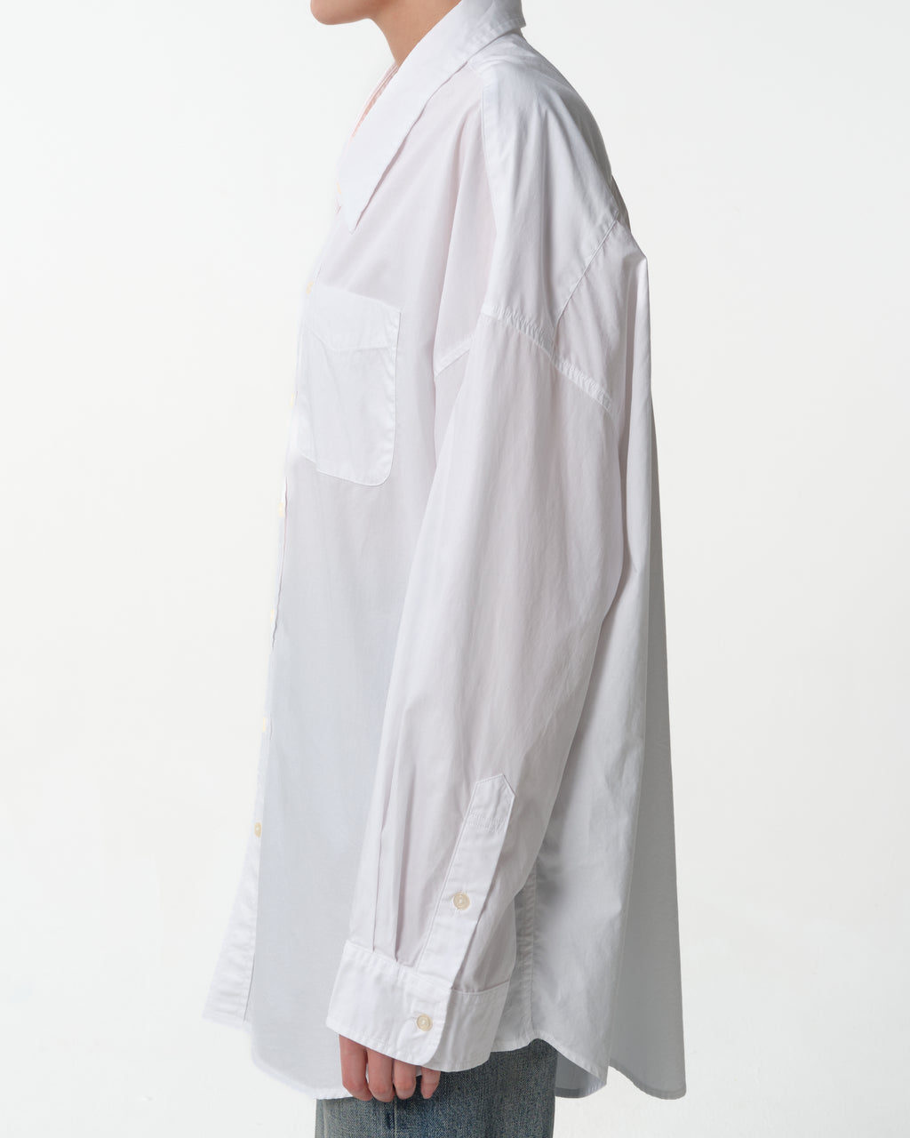 Drop Neck Oxford Shirt