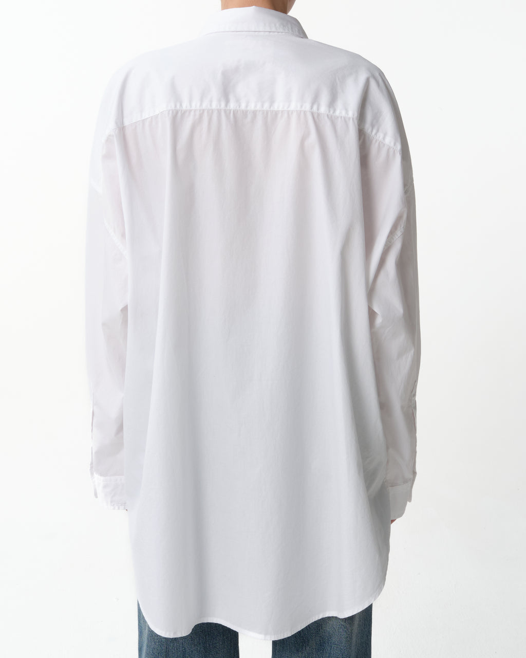 Drop Neck Oxford Shirt