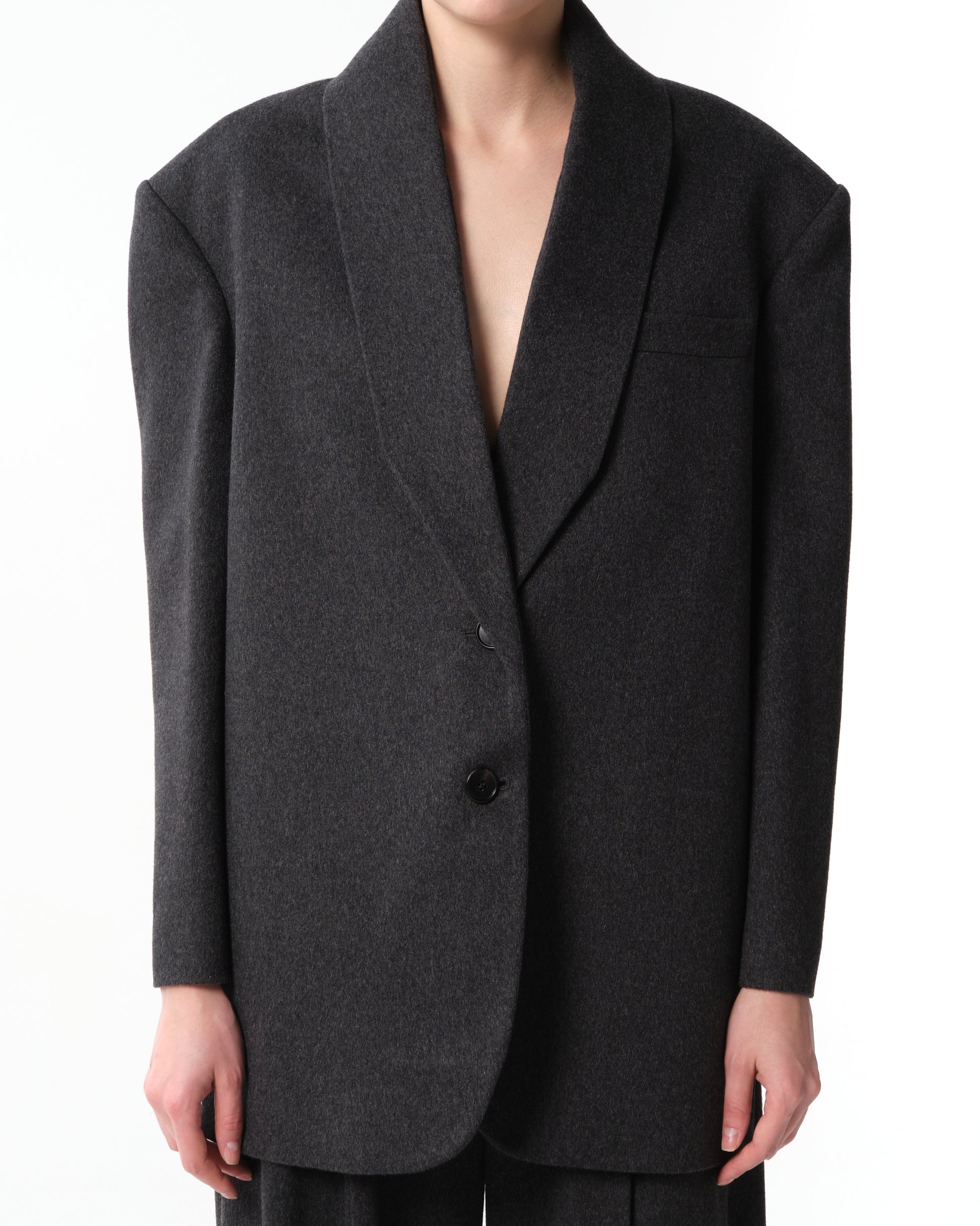Cashmere Shawl Collar Blazer