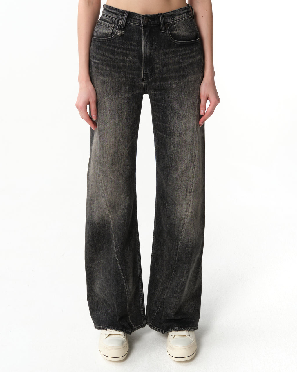 Twisted Seam Flare Jeans