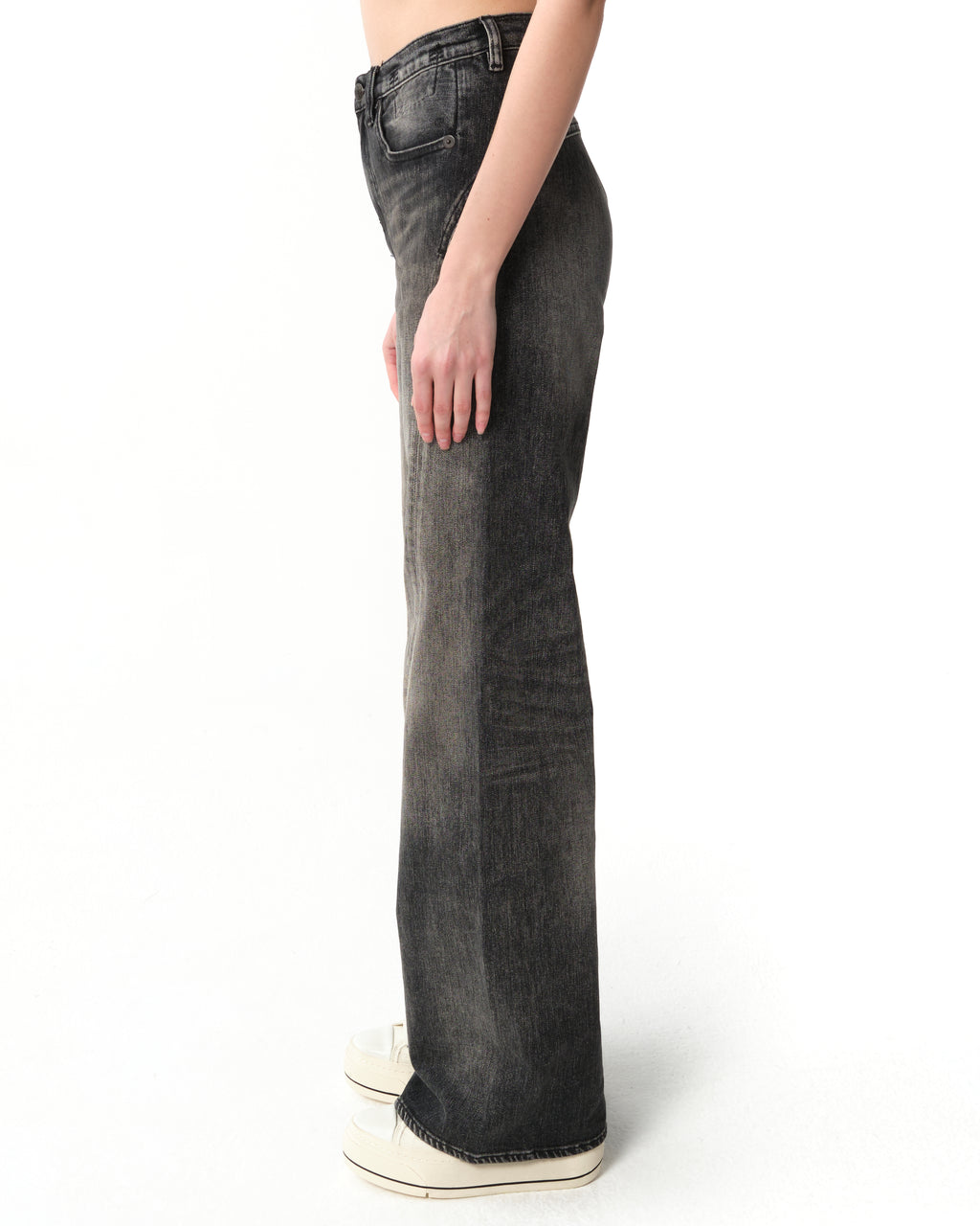 Twisted Seam Flare Jeans