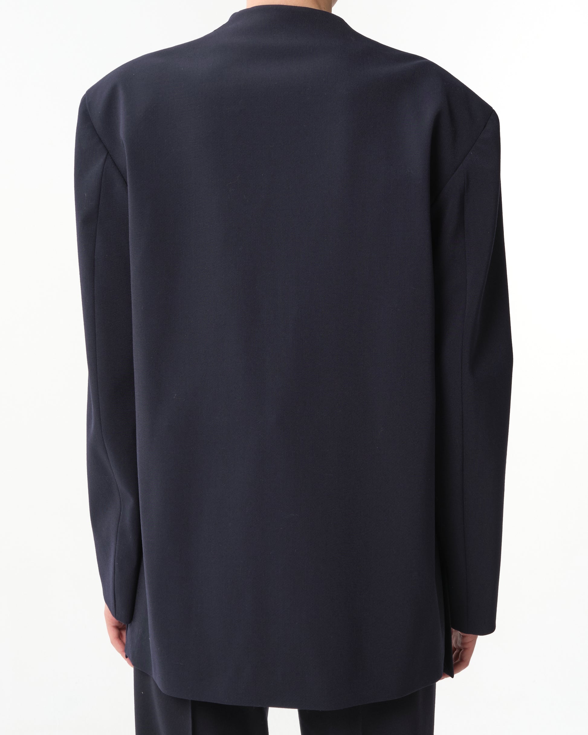 Belted Wool-Blend Blazer