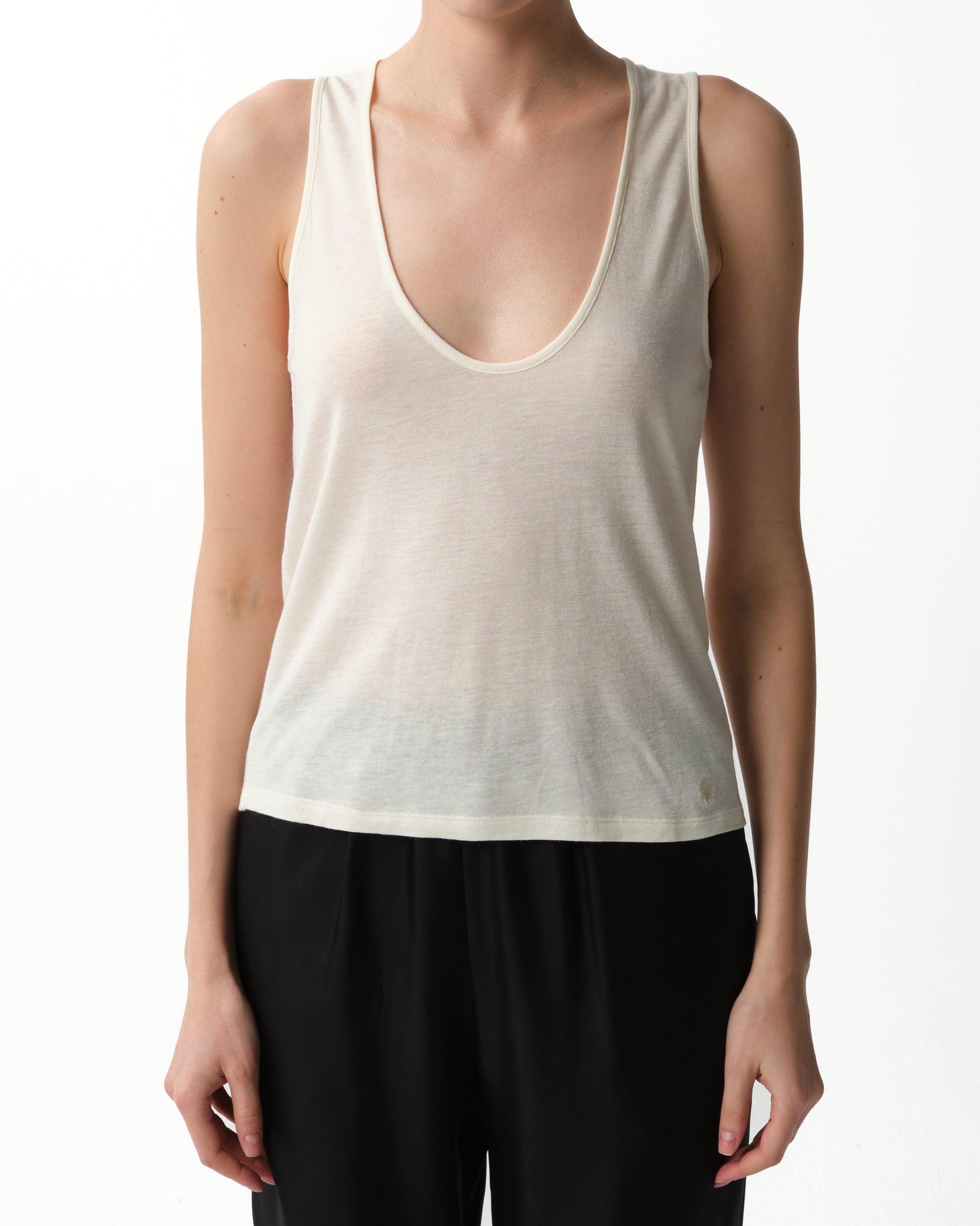 Albia Loose-Fit U-Neck Tank Top