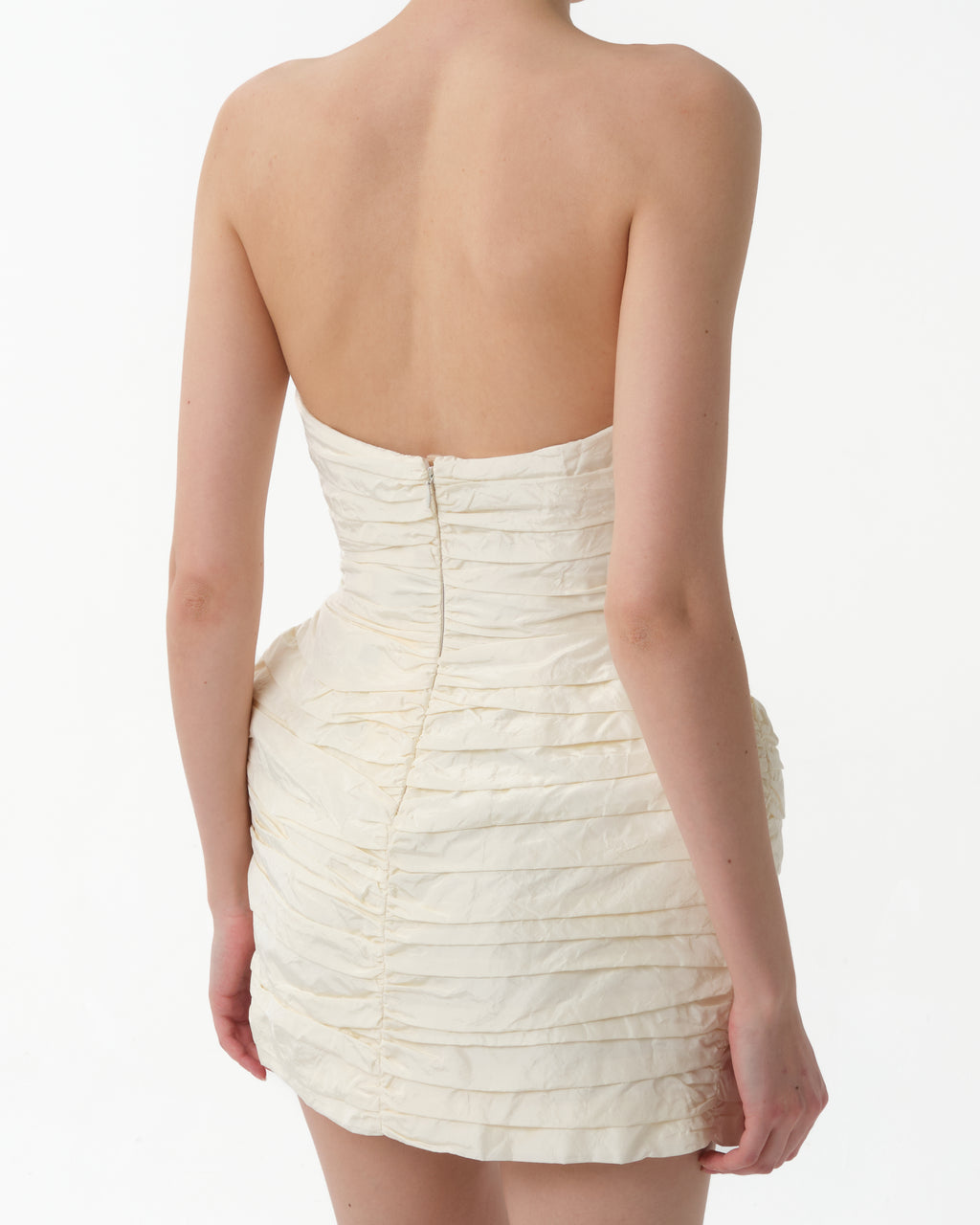 Strapless Ruched Mini Dress