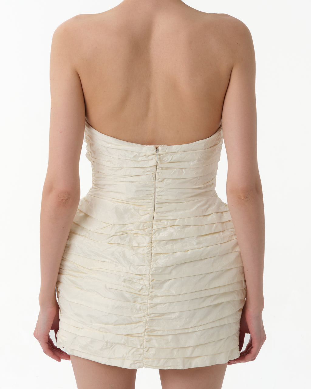 Strapless Ruched Mini Dress