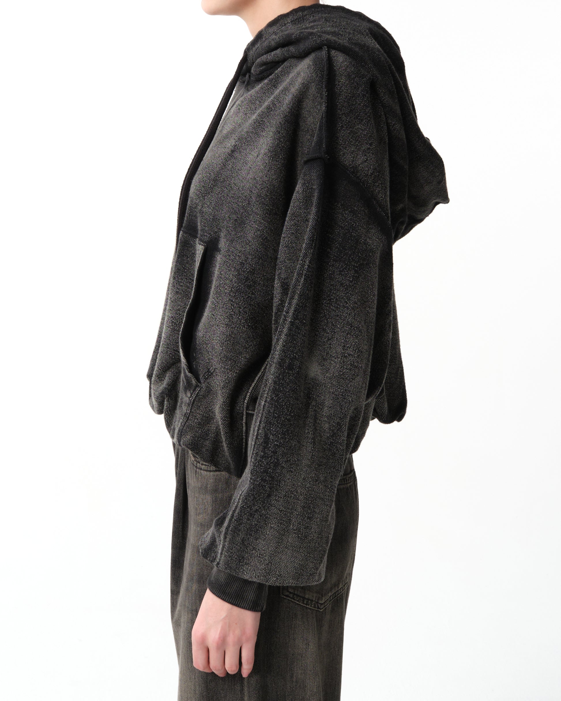 Washed-Effect Hoodie