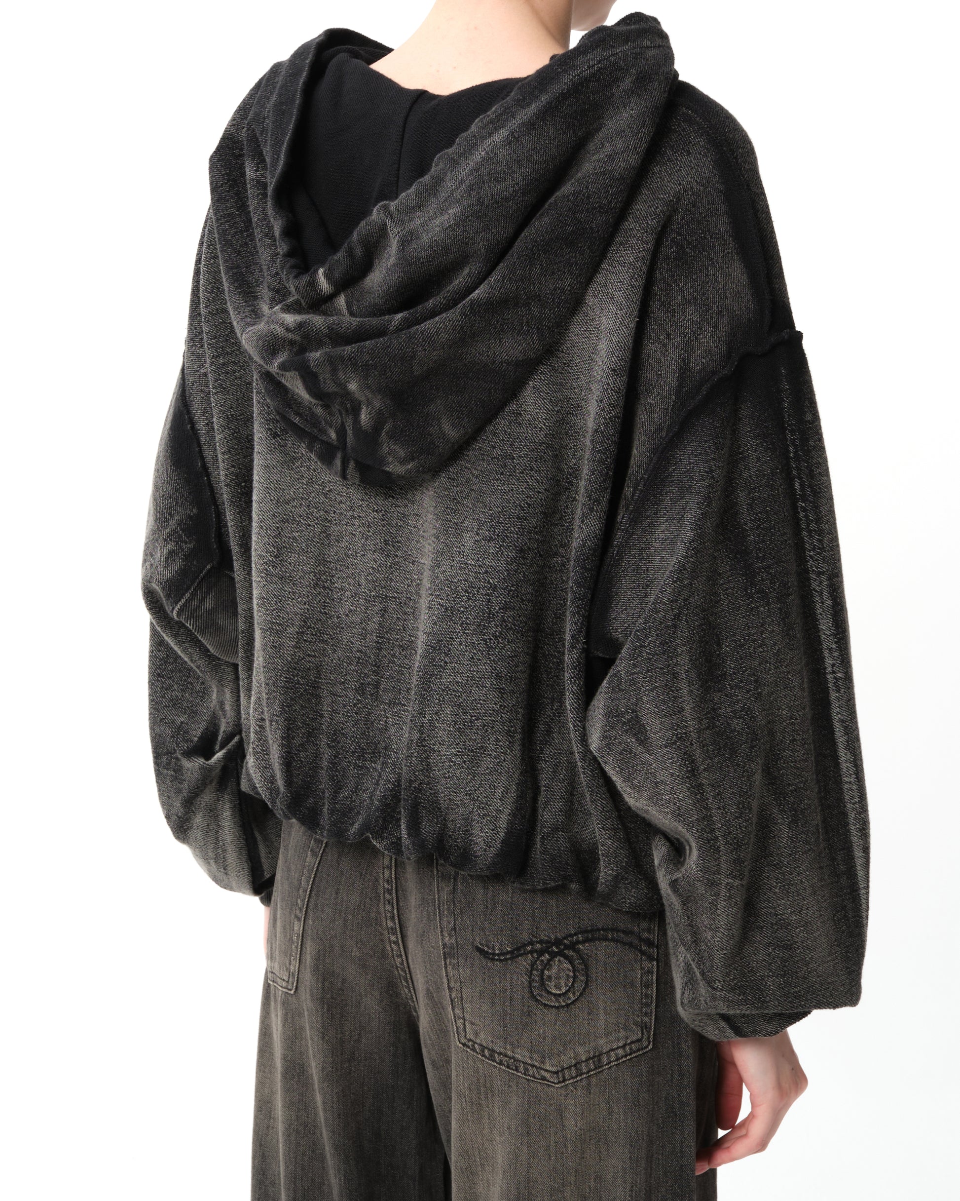 Washed-Effect Hoodie