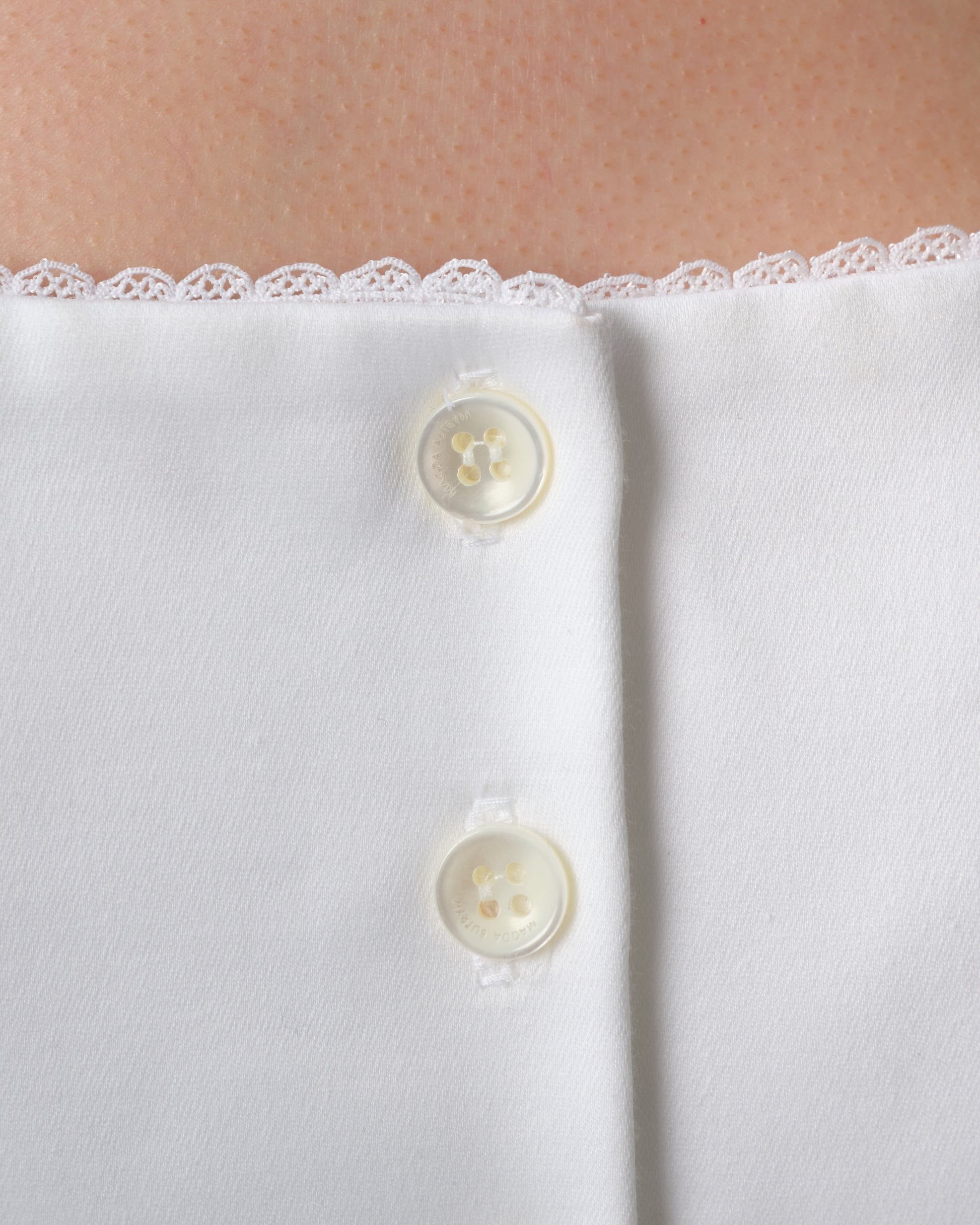 Buttoned Hip Pad Dress