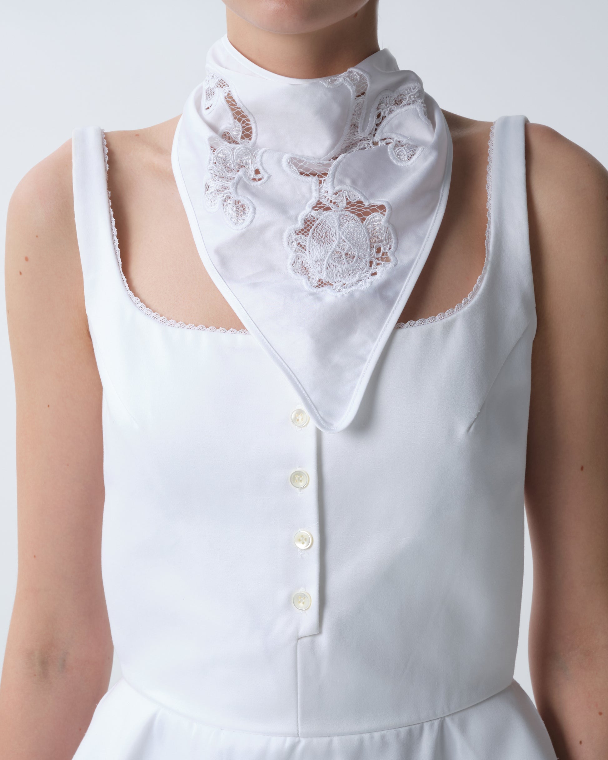 Floral Embroidery Scarf