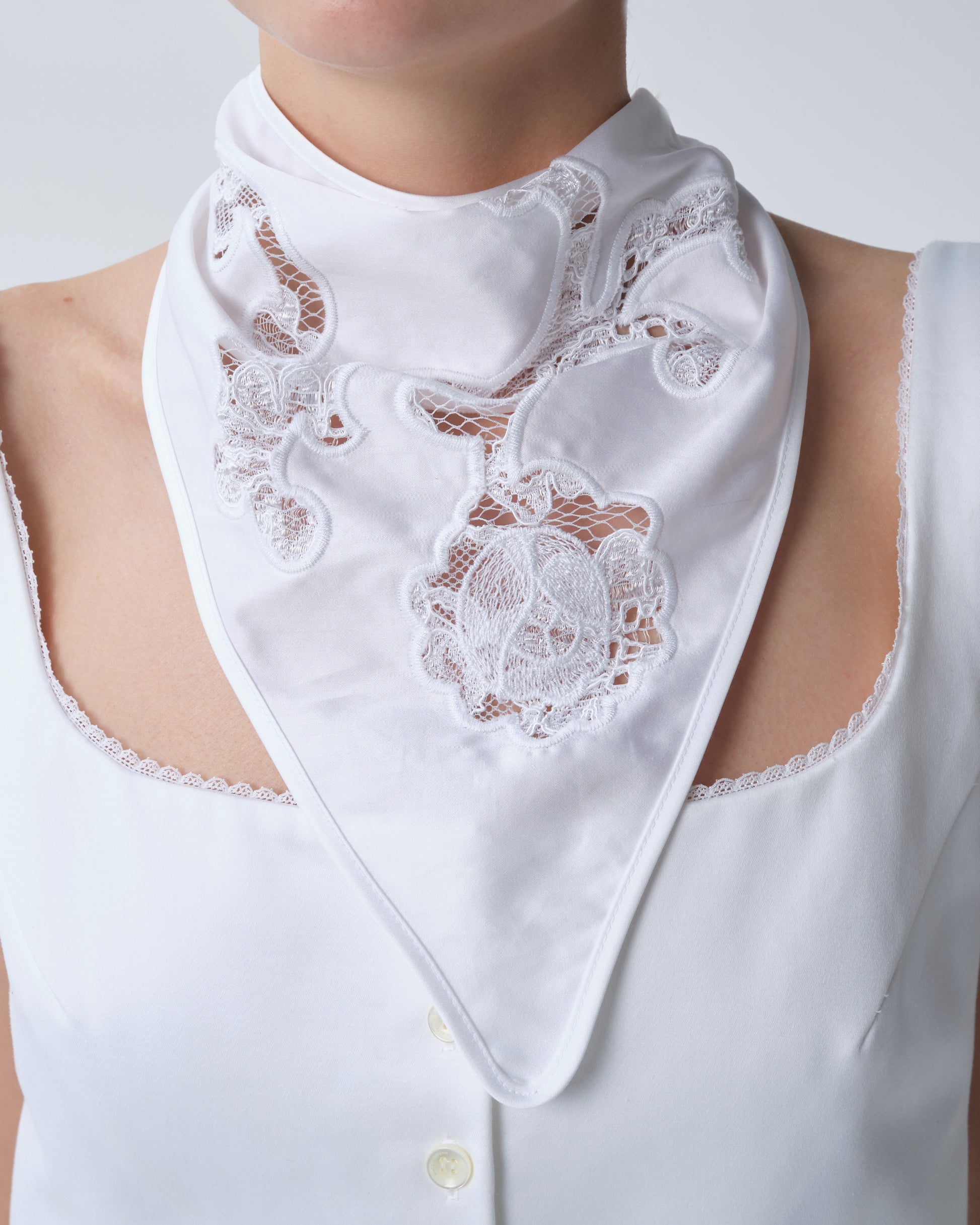 Floral Embroidery Scarf