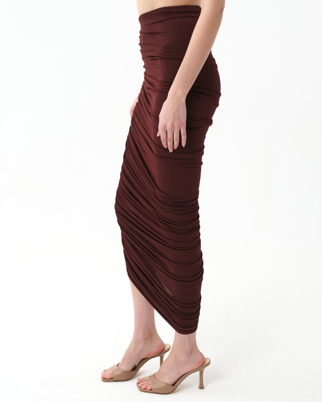 Asymmetric Maxi Skirt