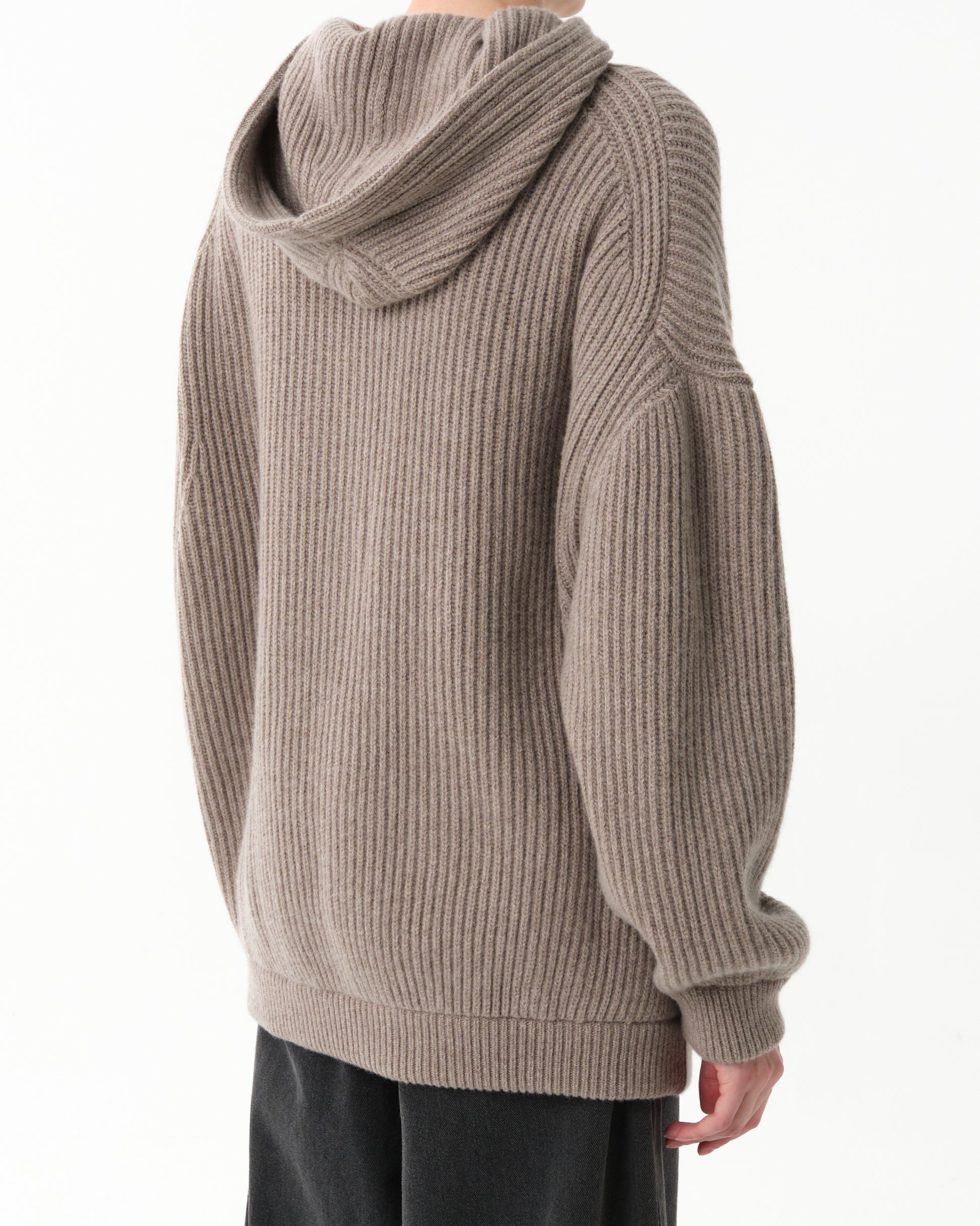 Hooded Knit Cardigan
