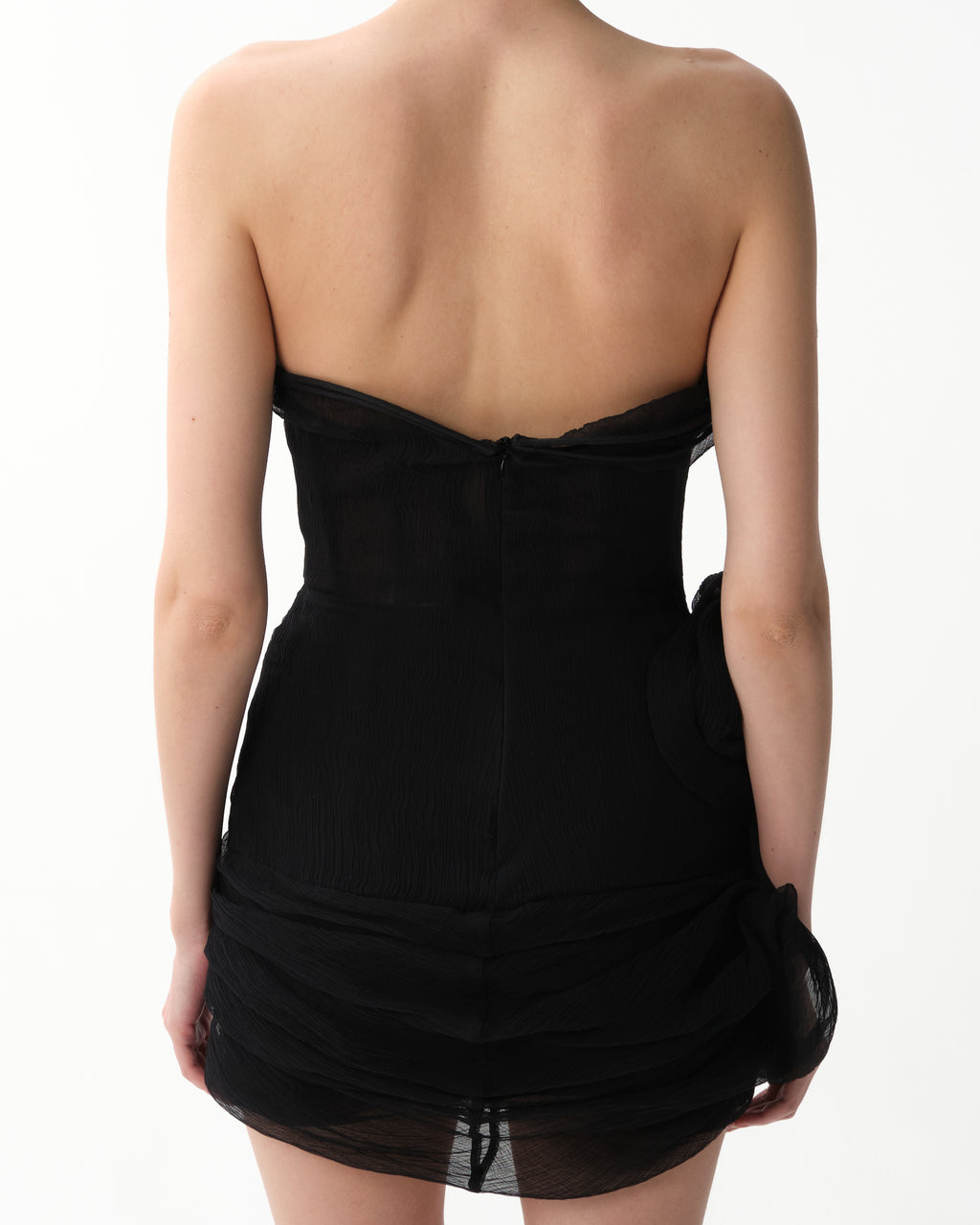 Sheer-Tulle Corset Mini Dress
