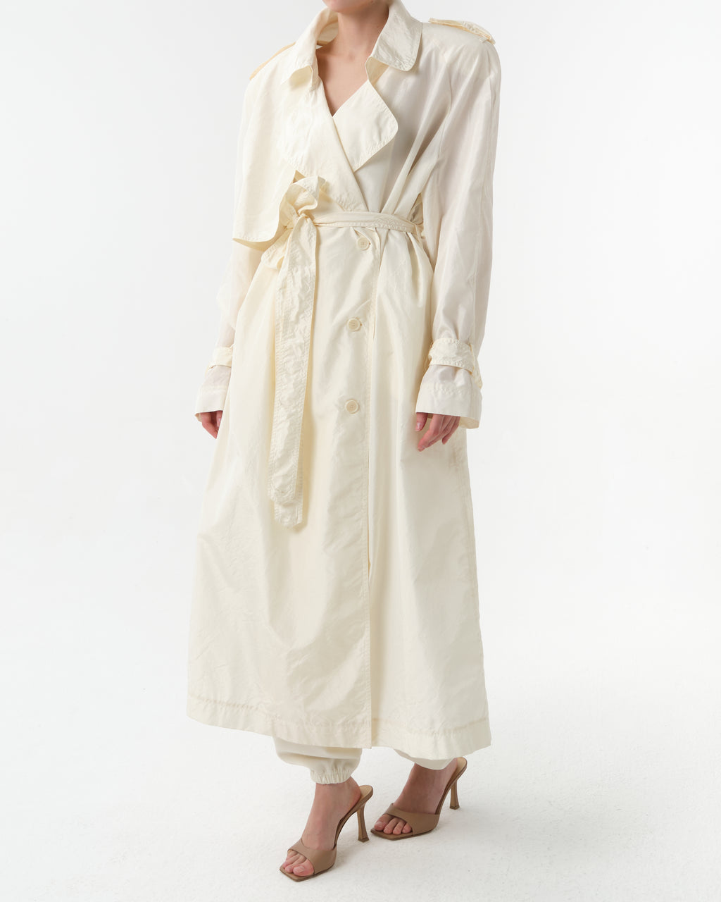 Silk Trench Coat