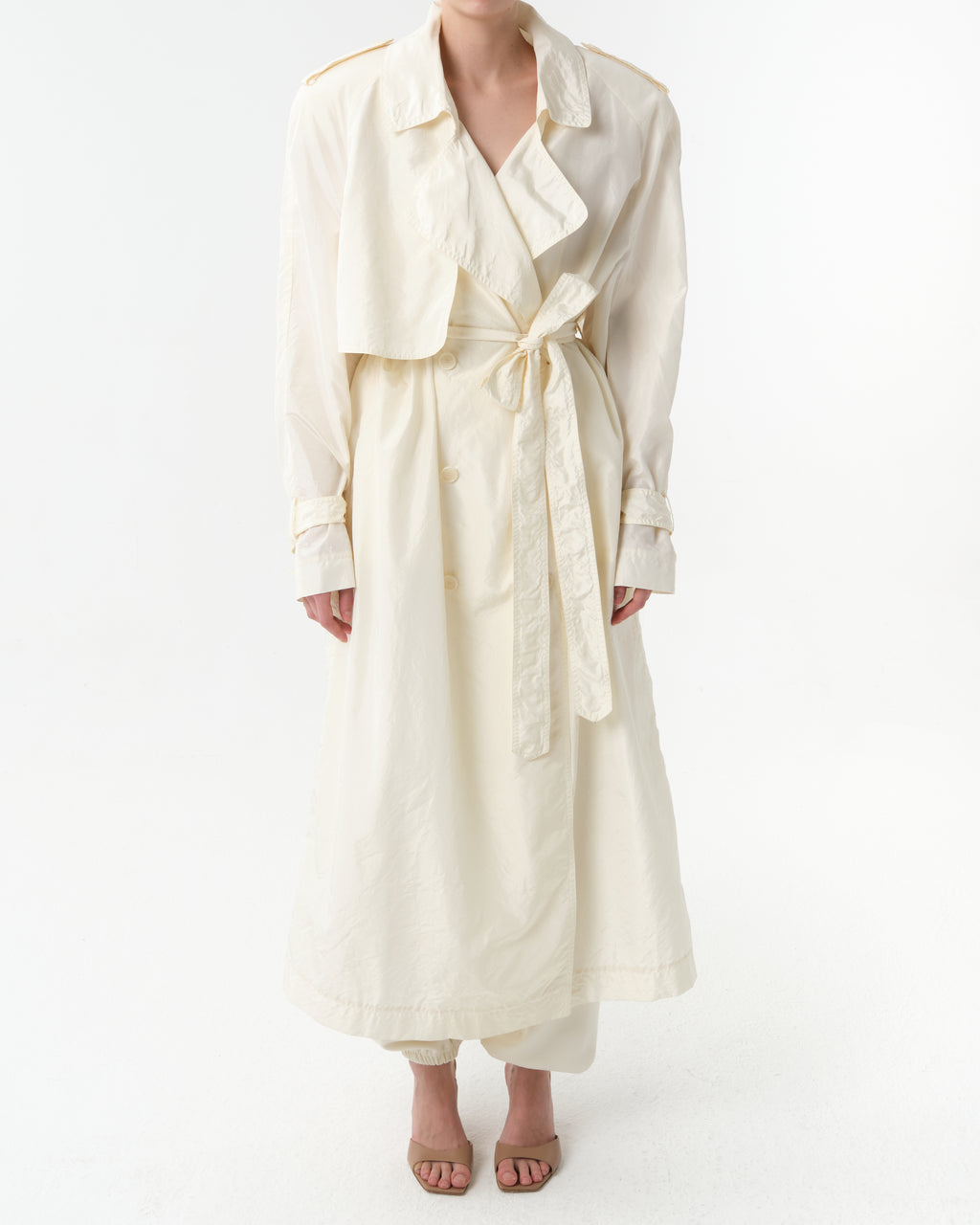 Silk Trench Coat