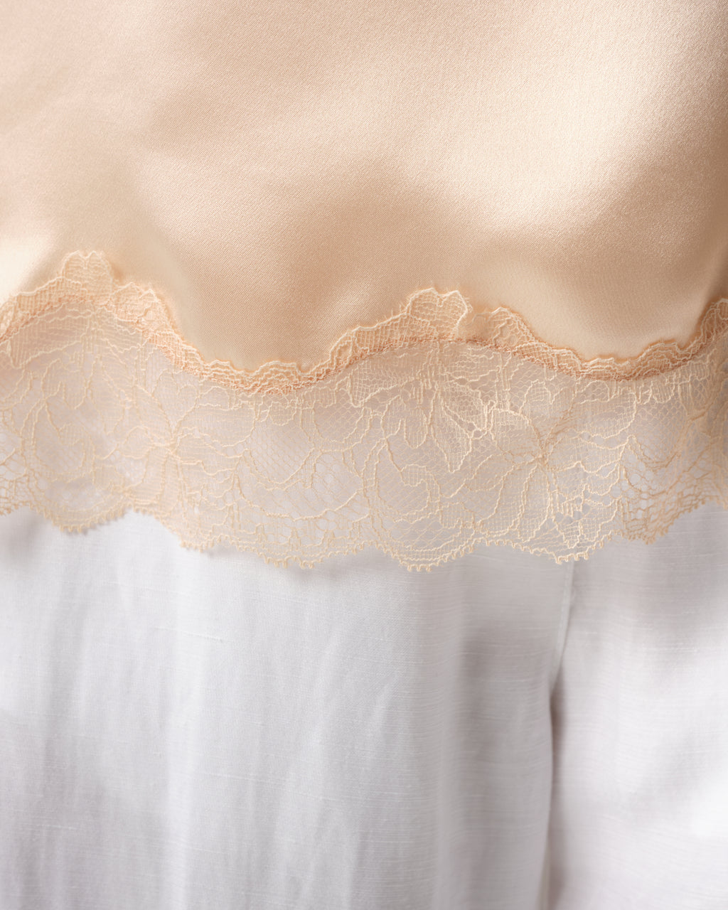 Silk Satin Tie Blouse