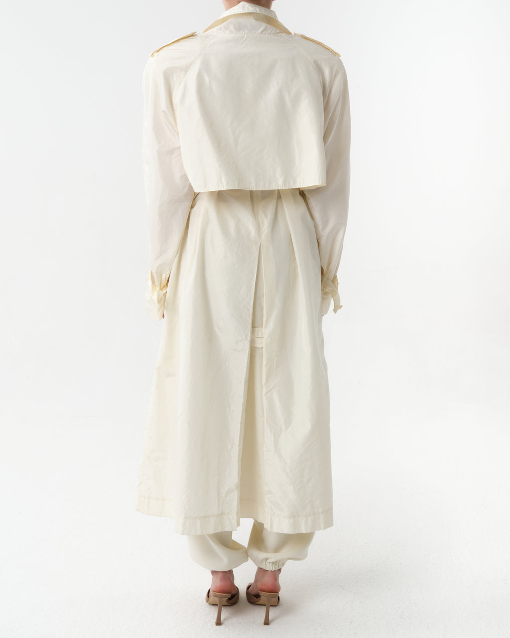 Silk Trench Coat