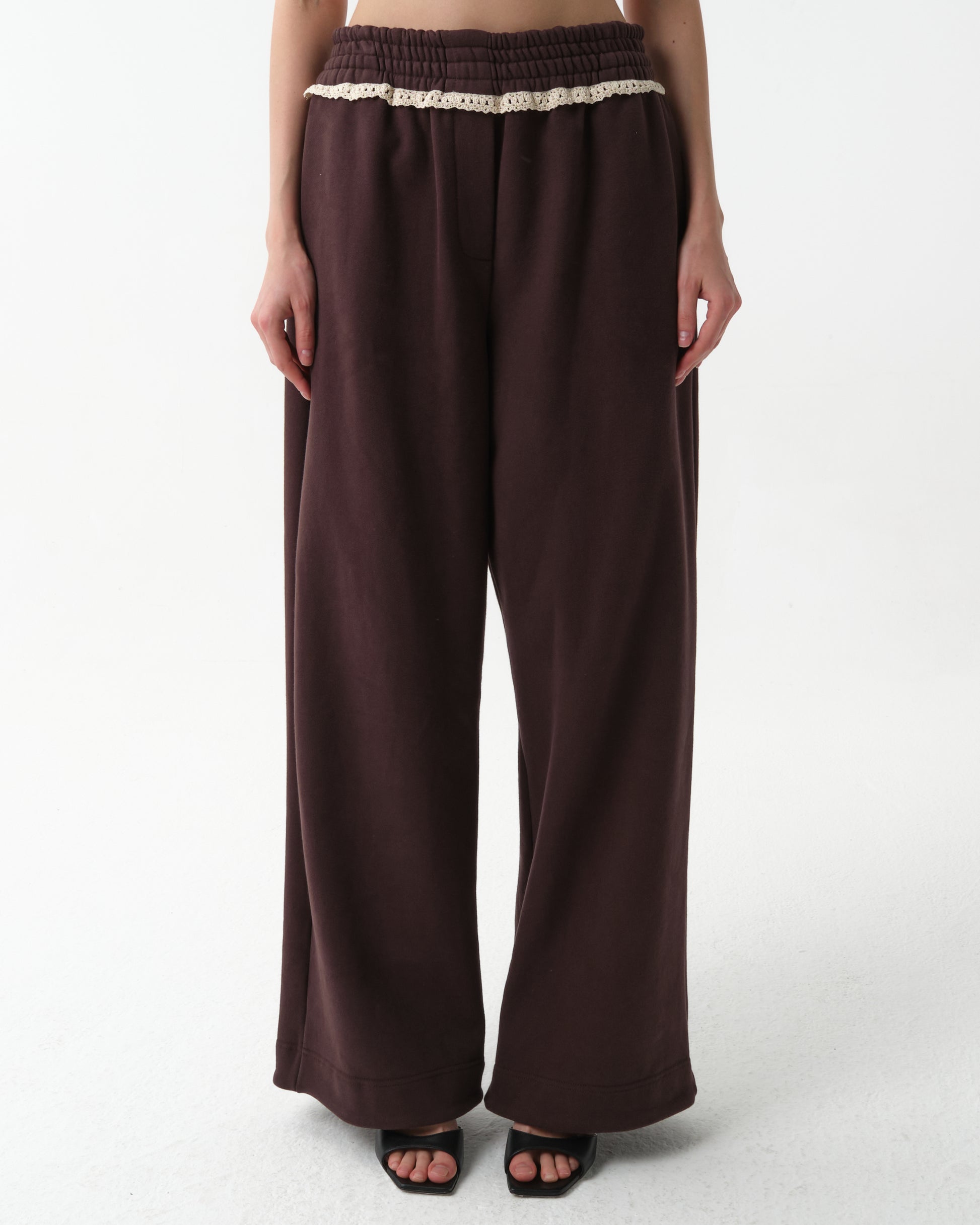 Lace-Detail Sweatpants