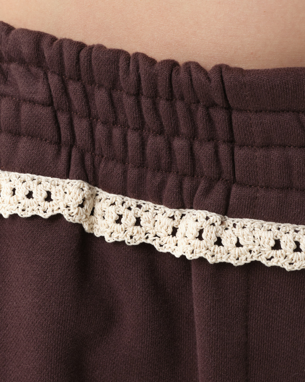 Lace-Detail Sweatpants